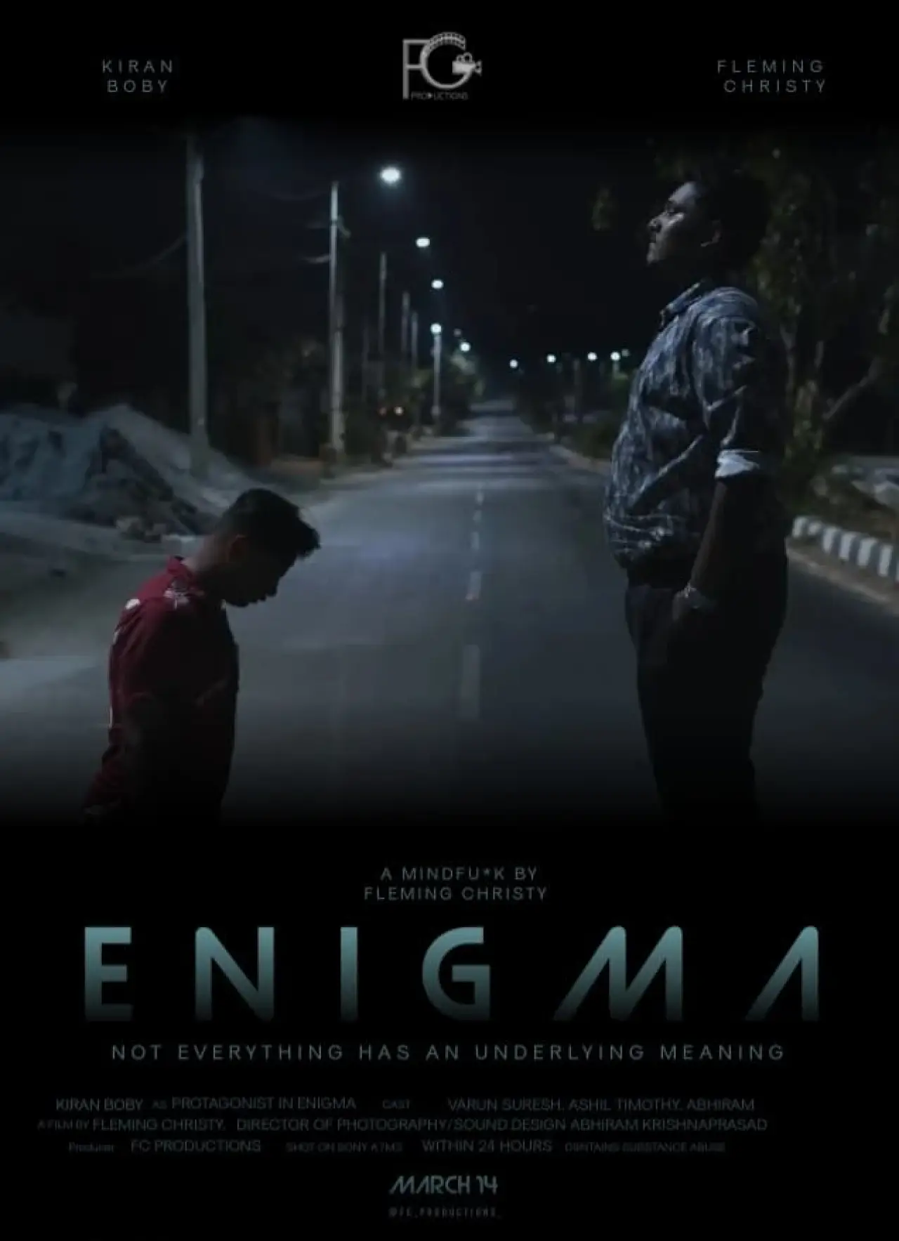 Movie poster "ENIGMA - shattered reality"