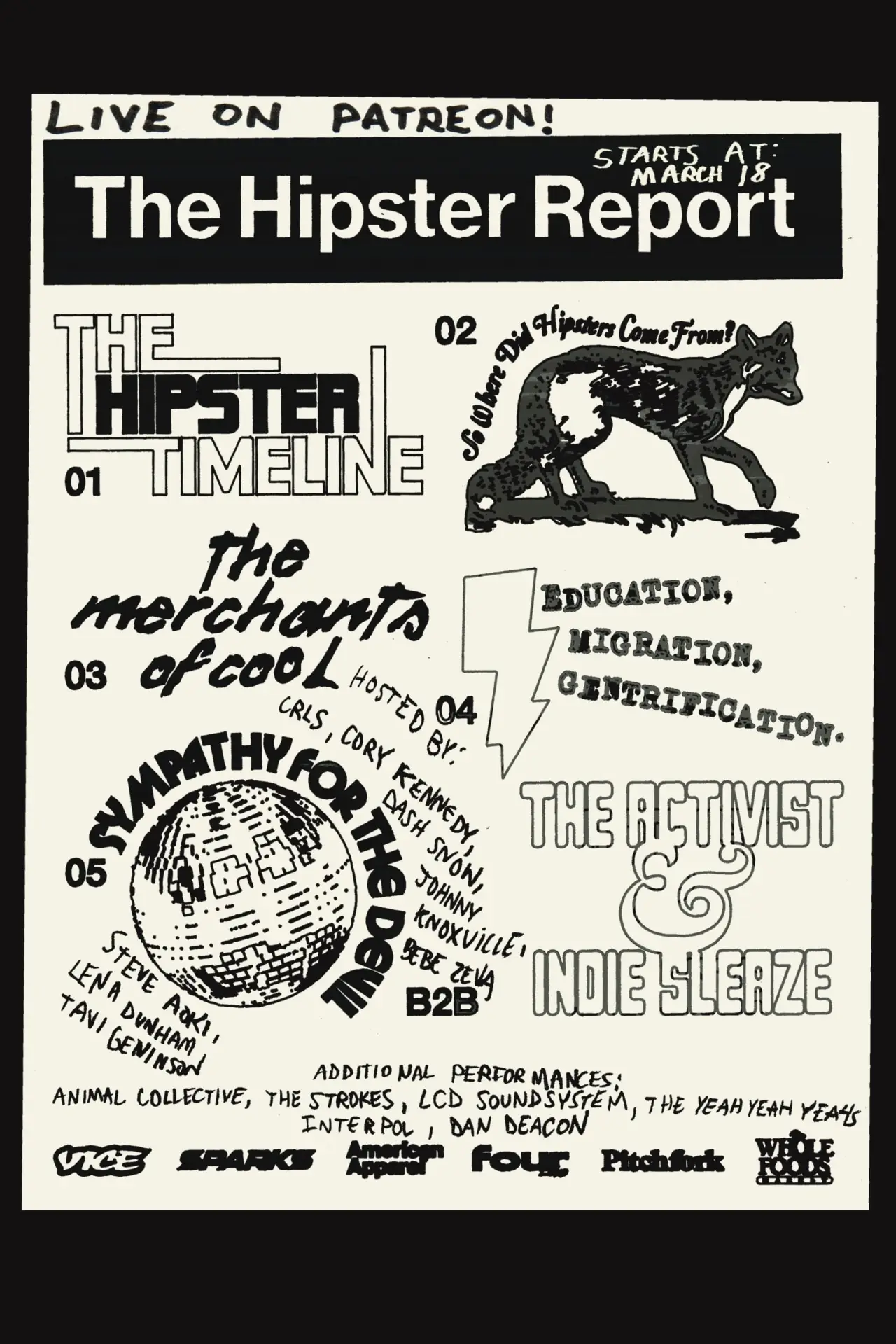 Movie poster "The Hipster Report"