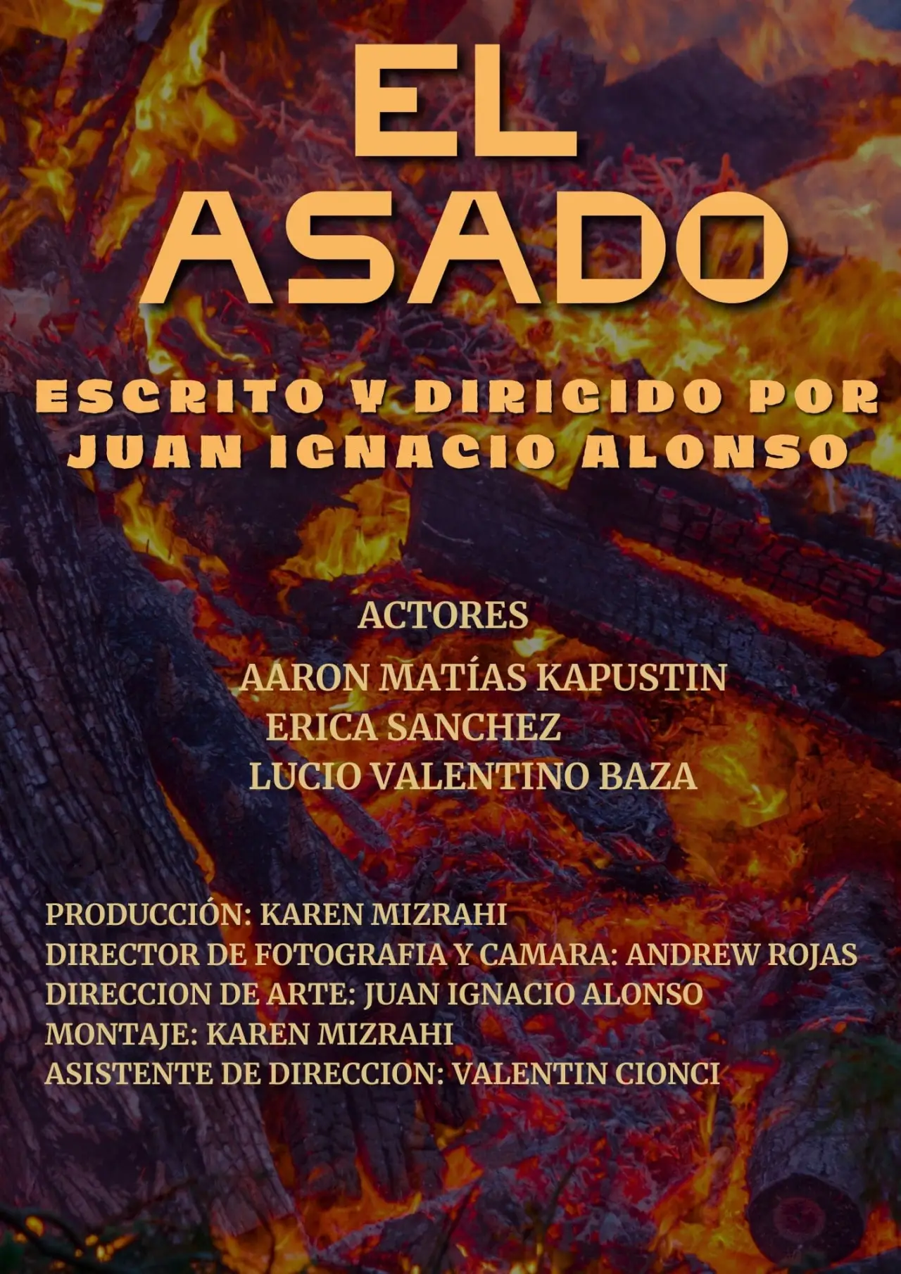 Movie poster "El asado"