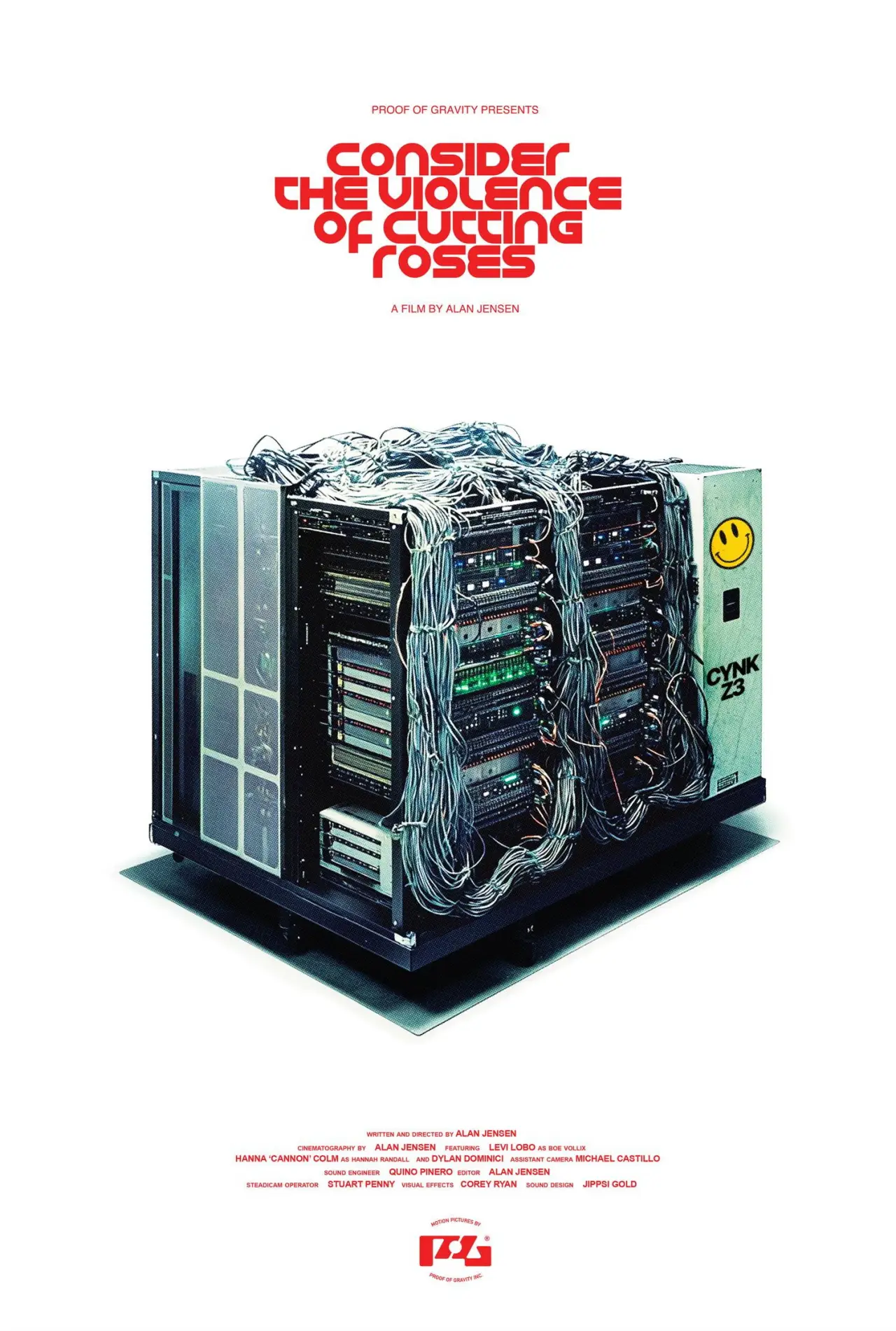 Movie poster "Consider the Violence of Cutting Roses"