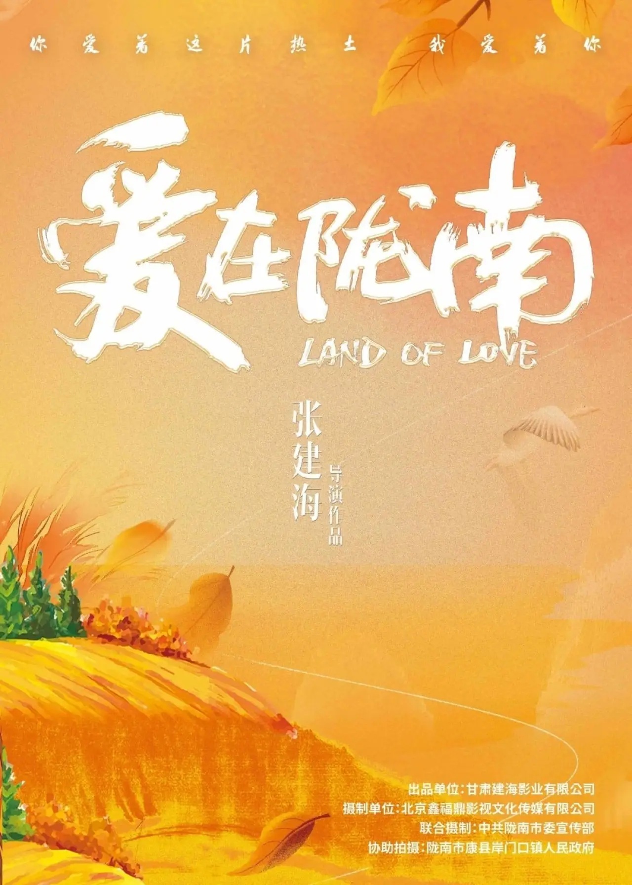 Movie poster "爱在陇南"