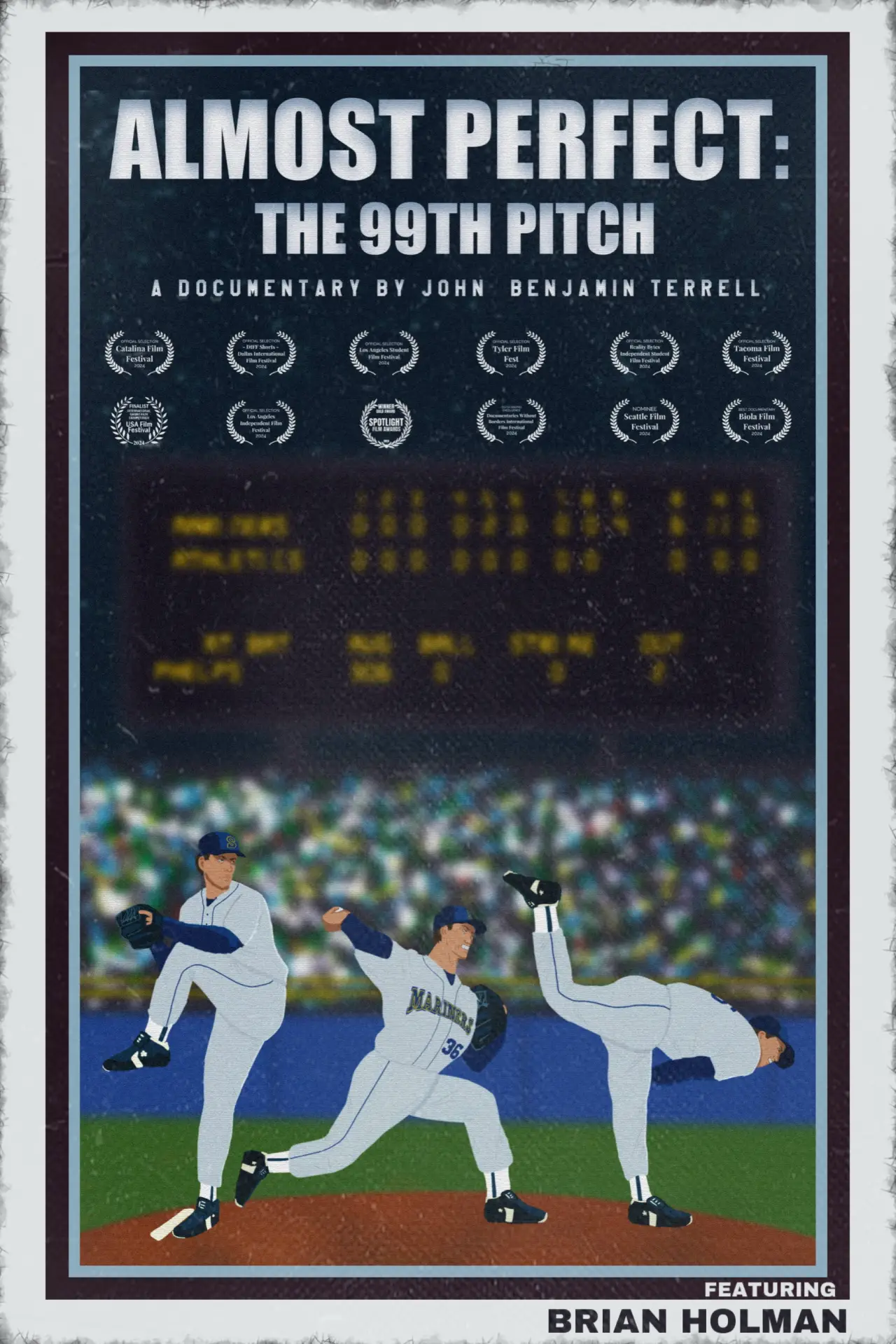 Movie poster "Almost Perfect: The 99th Pitch"