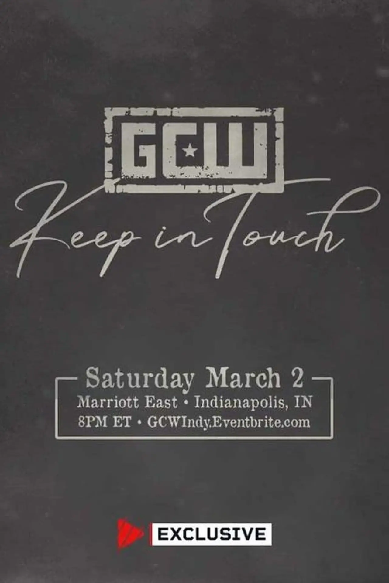 Movie poster "GCW Keep in Touch 2024"