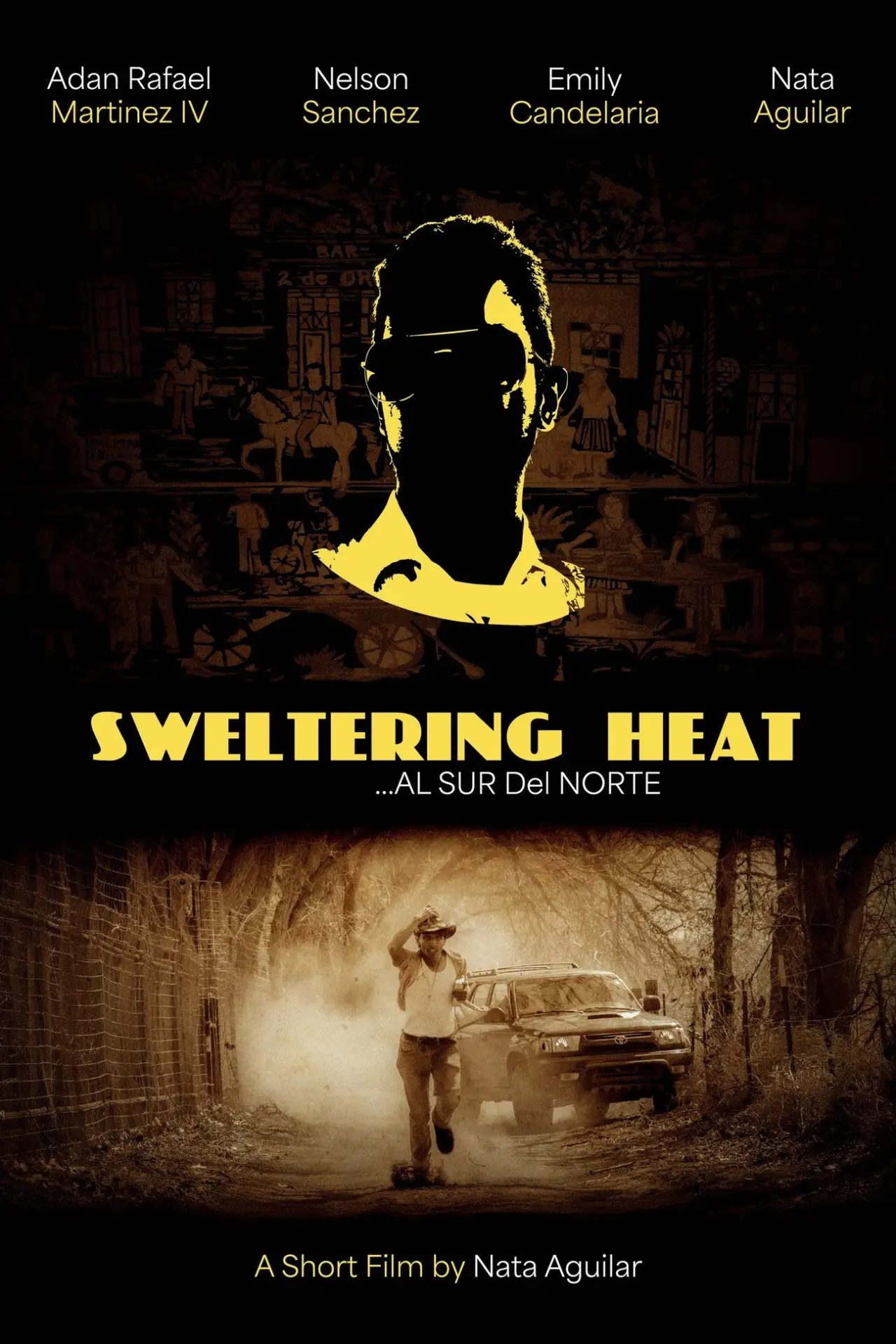 Movie poster "SWELTERING HEAT...AL SUR DEL NORTE"