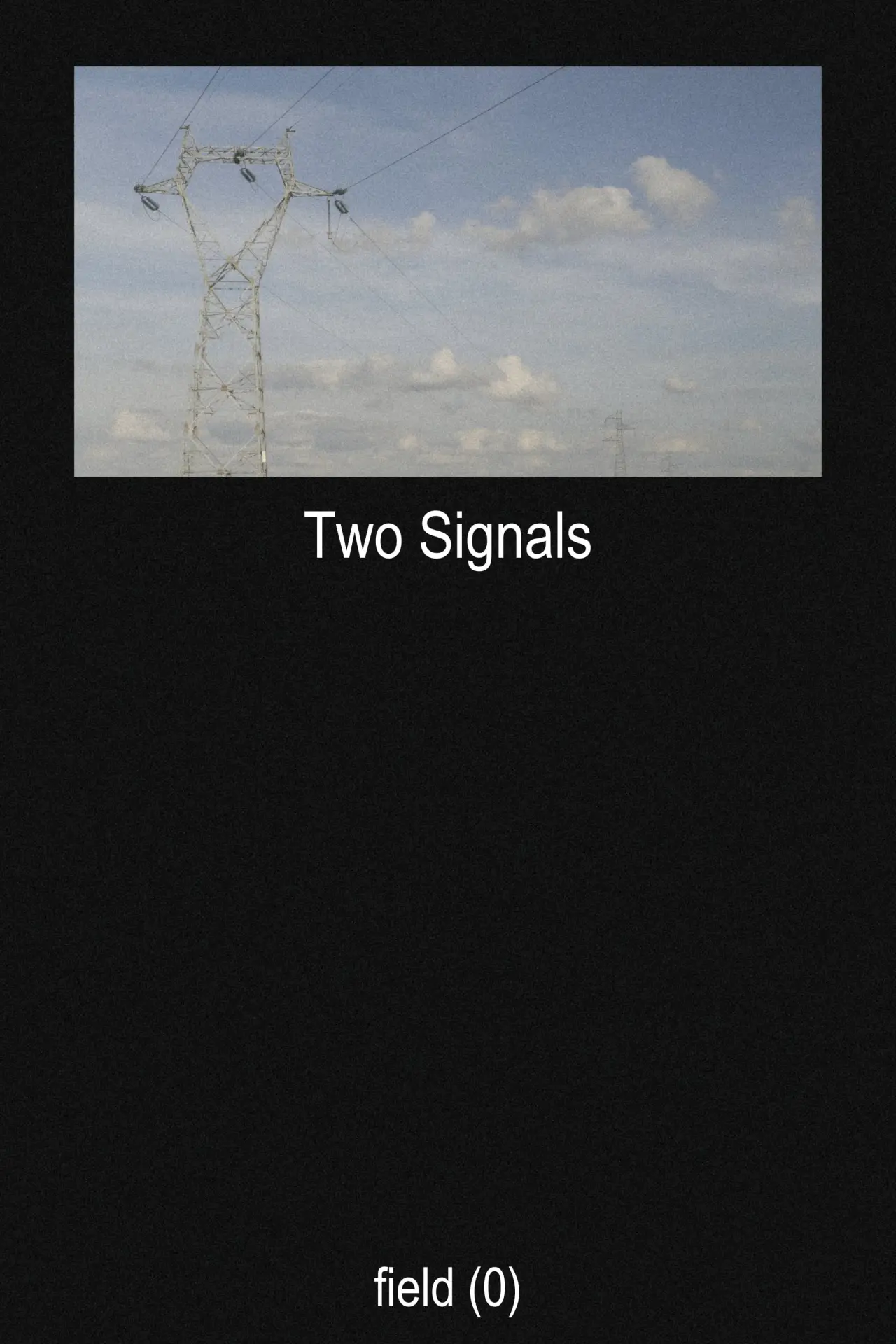 Movie poster "Two Signals"