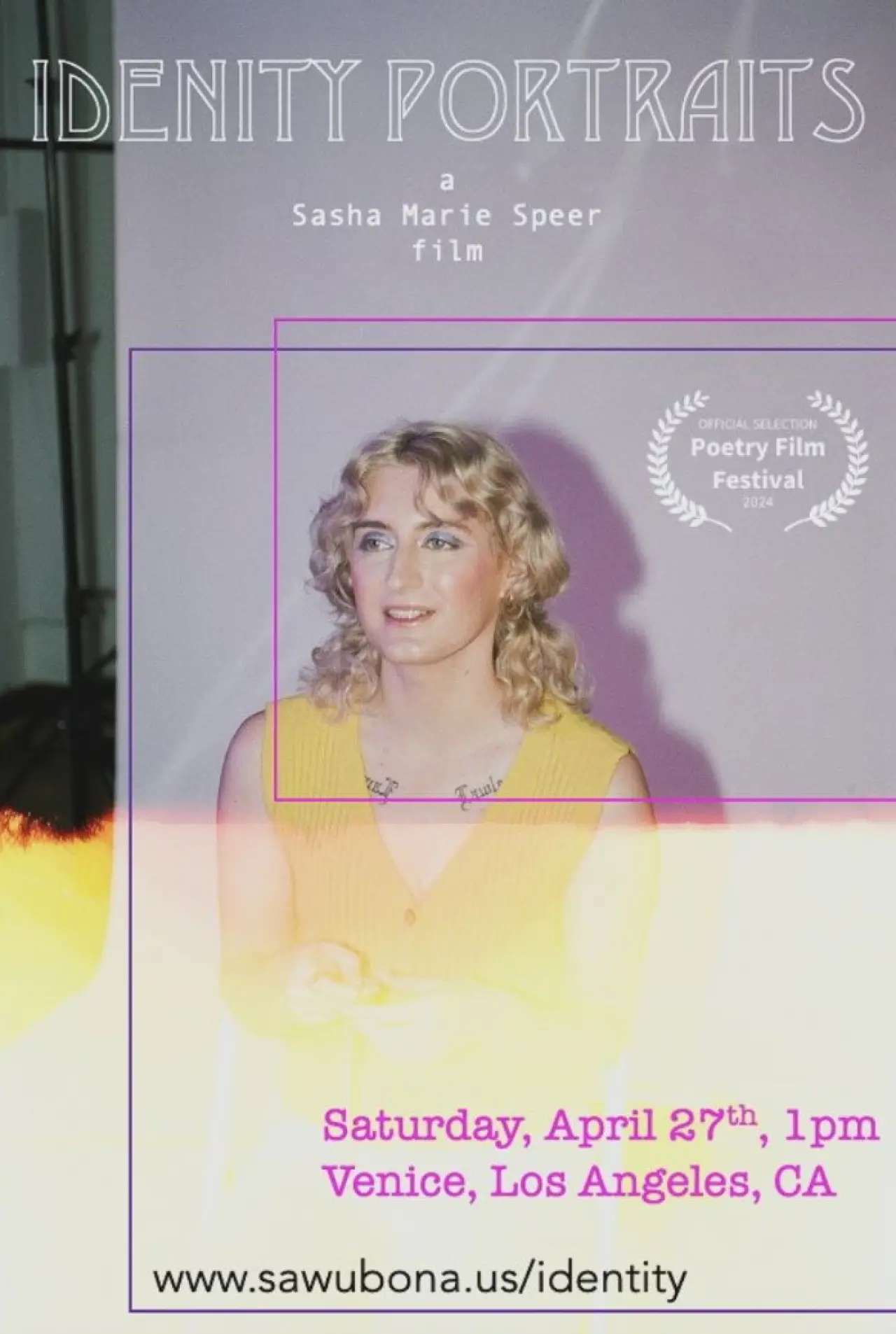 Movie poster "Identity Portraits"