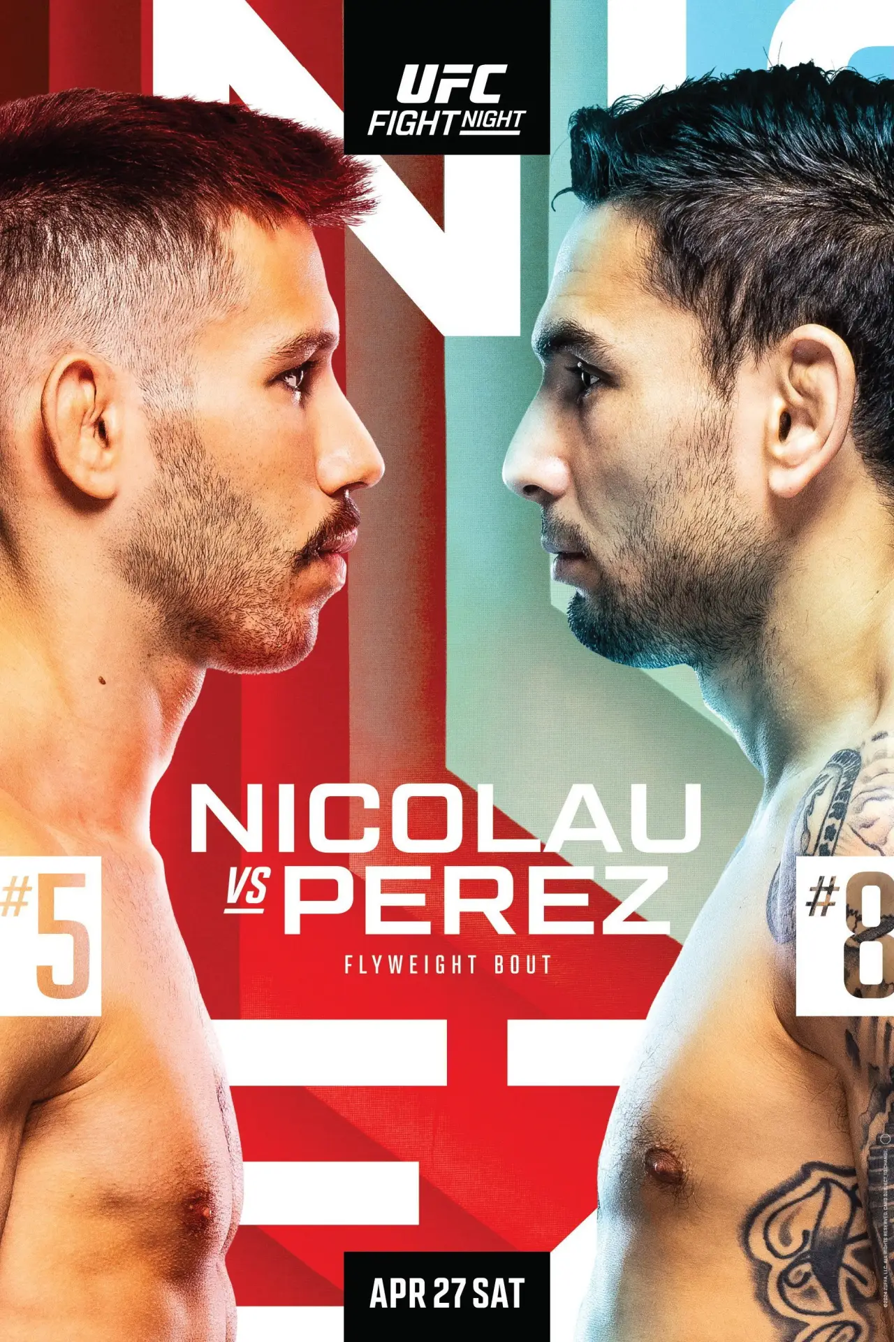 Movie poster "UFC on ESPN 55: Nicolau vs. Perez"