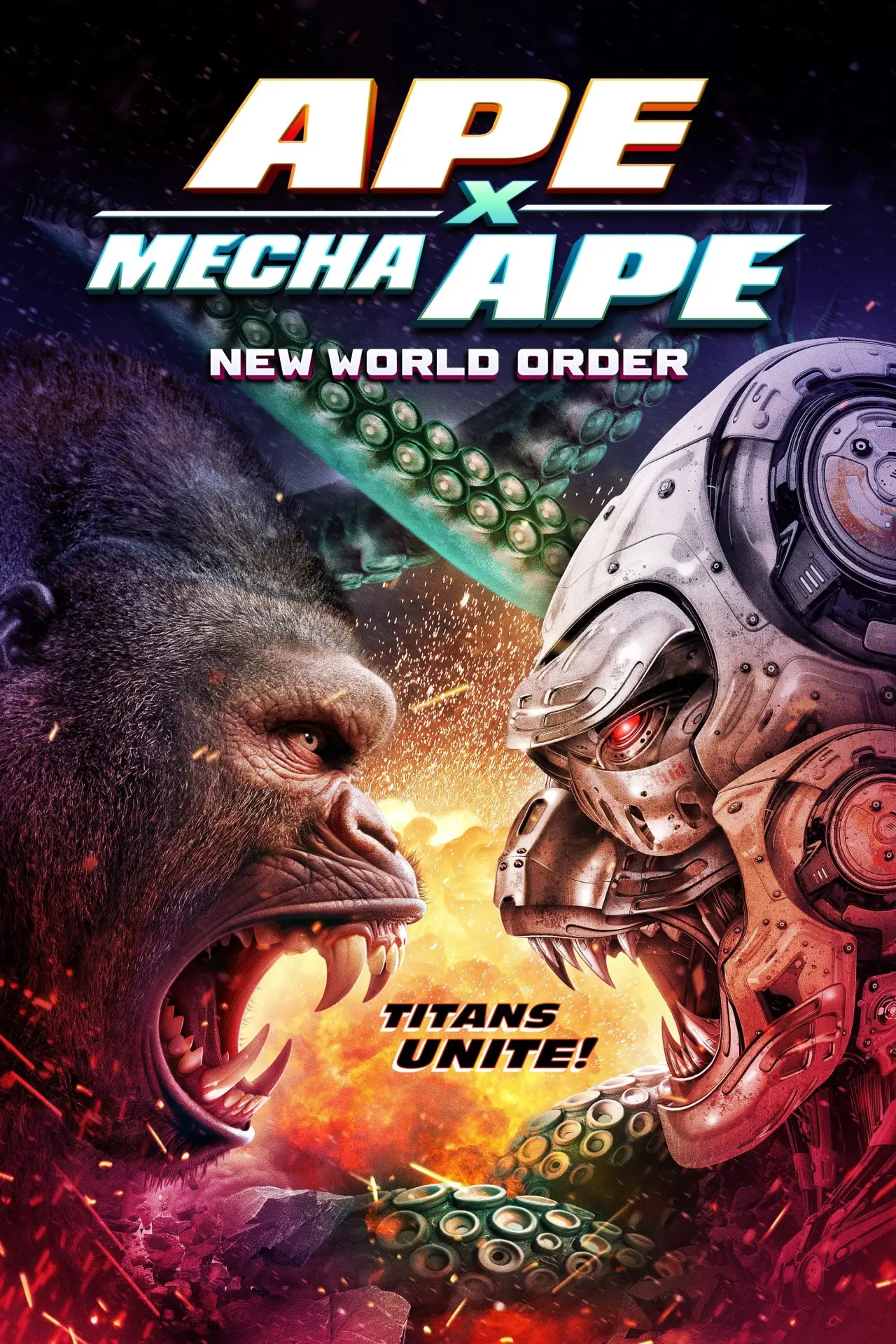 Movie poster "Ape X Mecha Ape: New World Order"