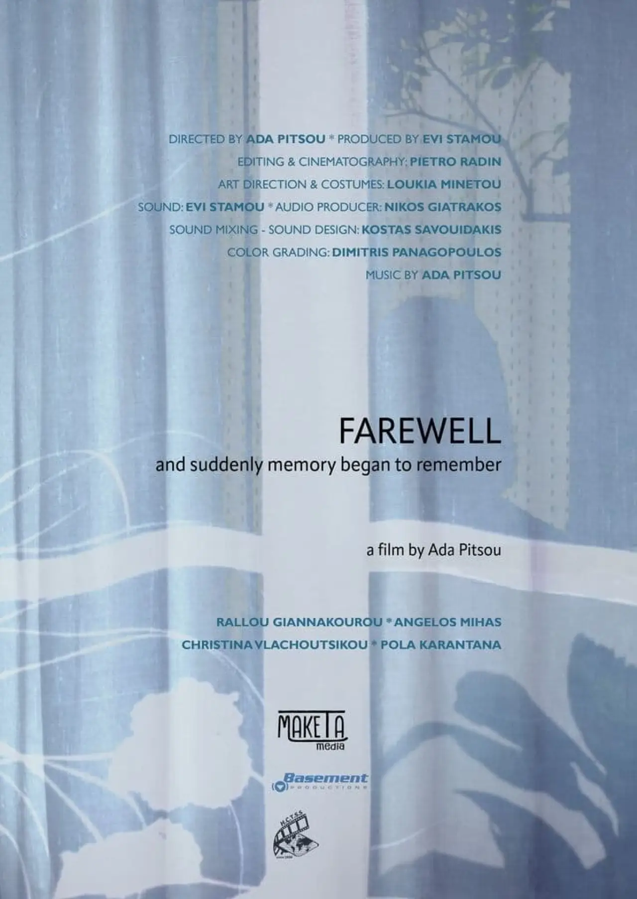 Movie poster "Farewell: And suddenly memory began to remember"