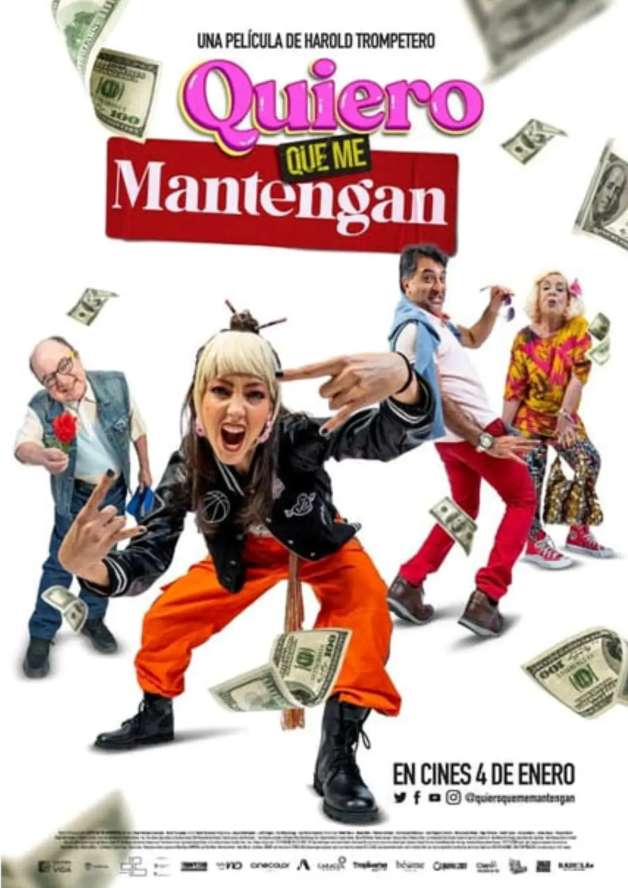 Movie poster "Quiero que me mantengan"