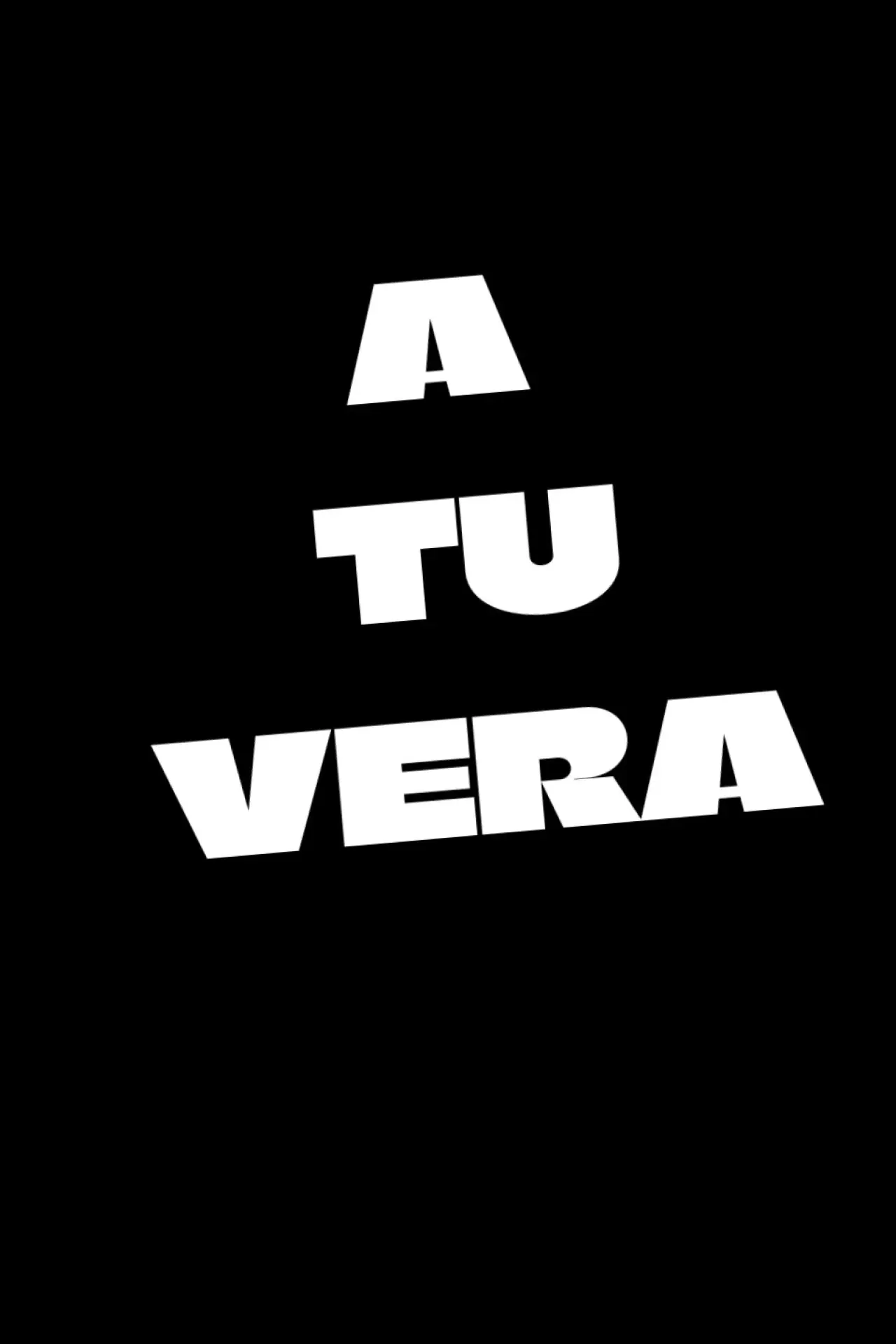Movie poster "A tu vera"