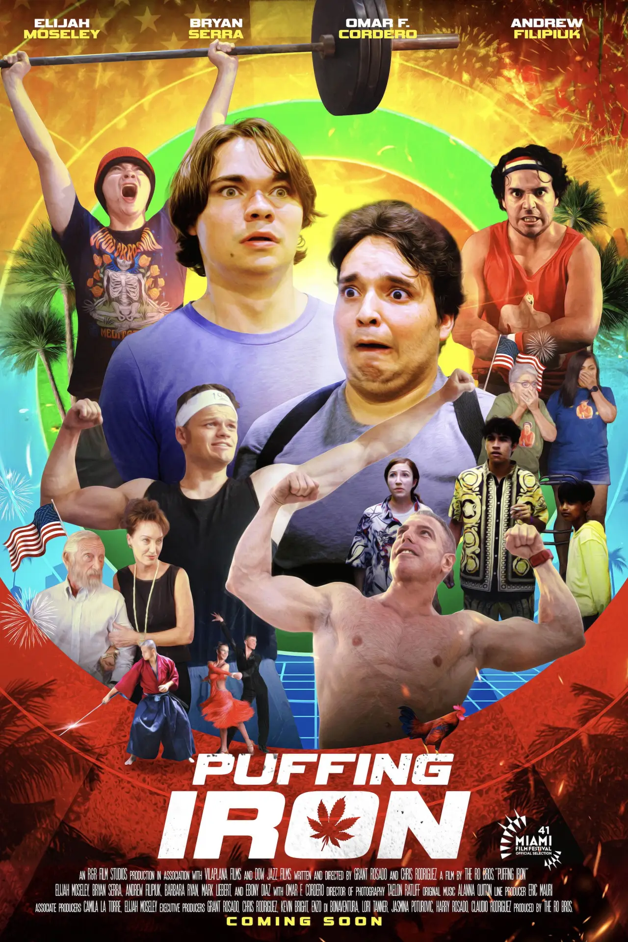 Movie poster "Puffing Iron"
