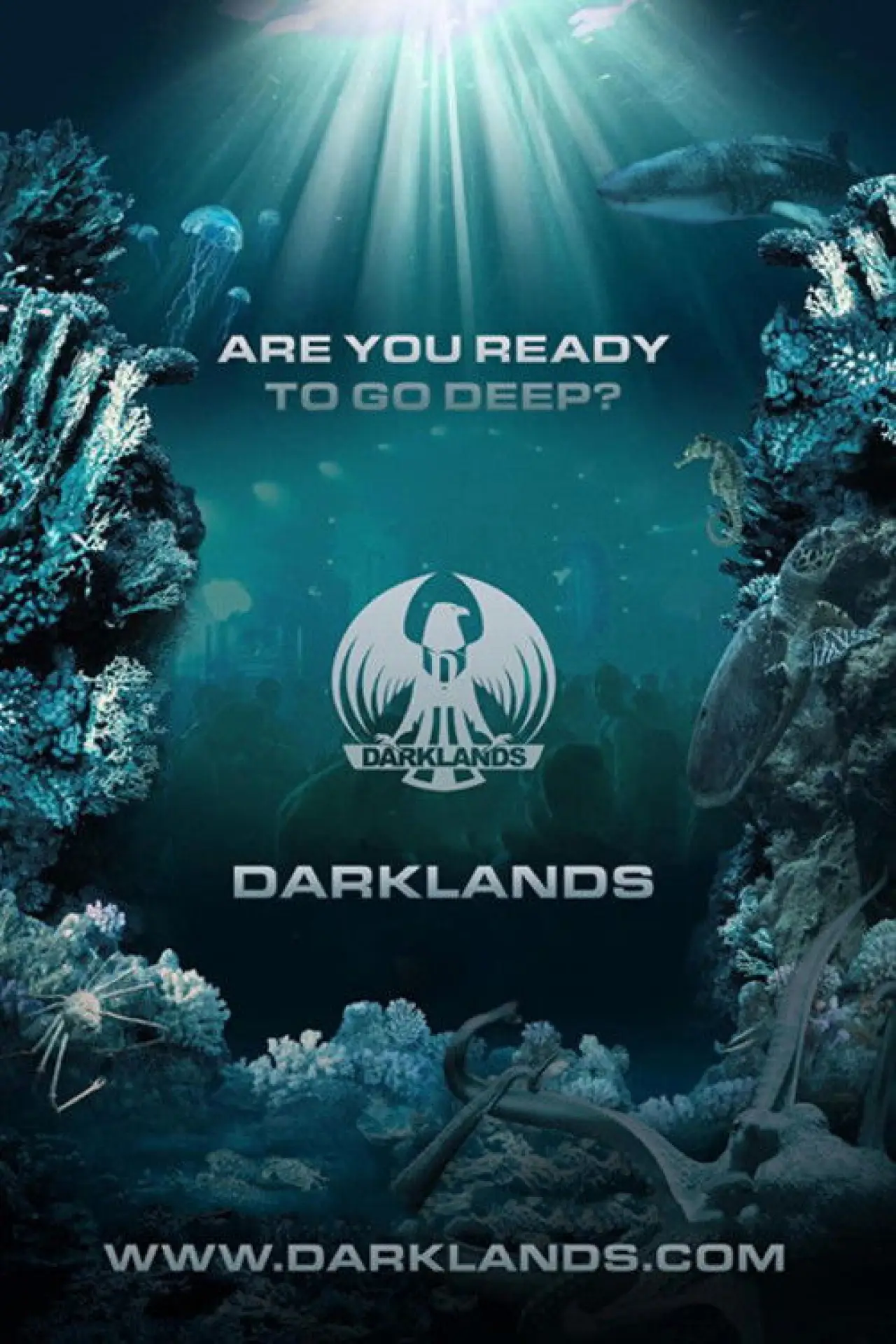 Movie poster "Darklands: Are You Ready to Go Deep?"