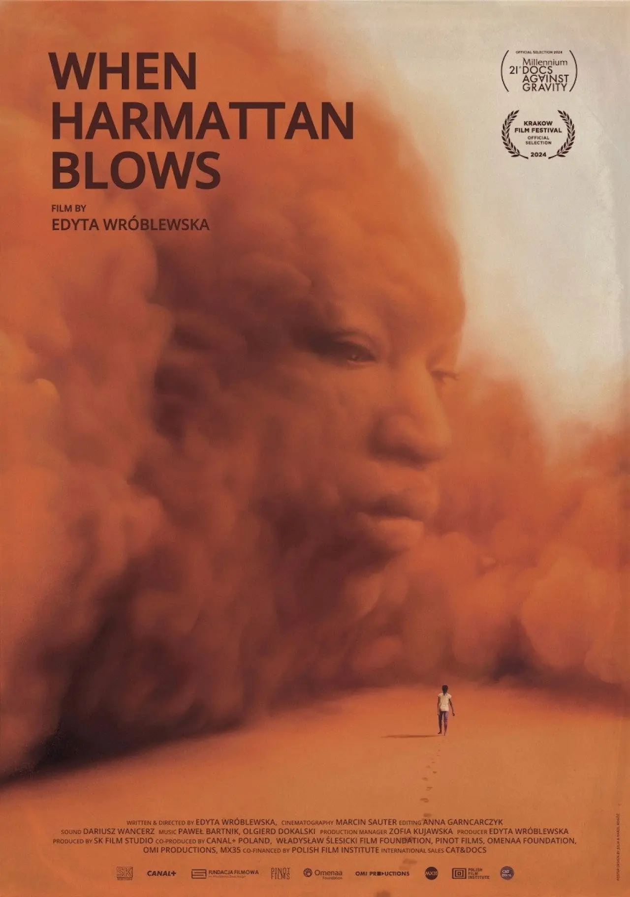 Movie poster "Gdy powieje Harmattan"