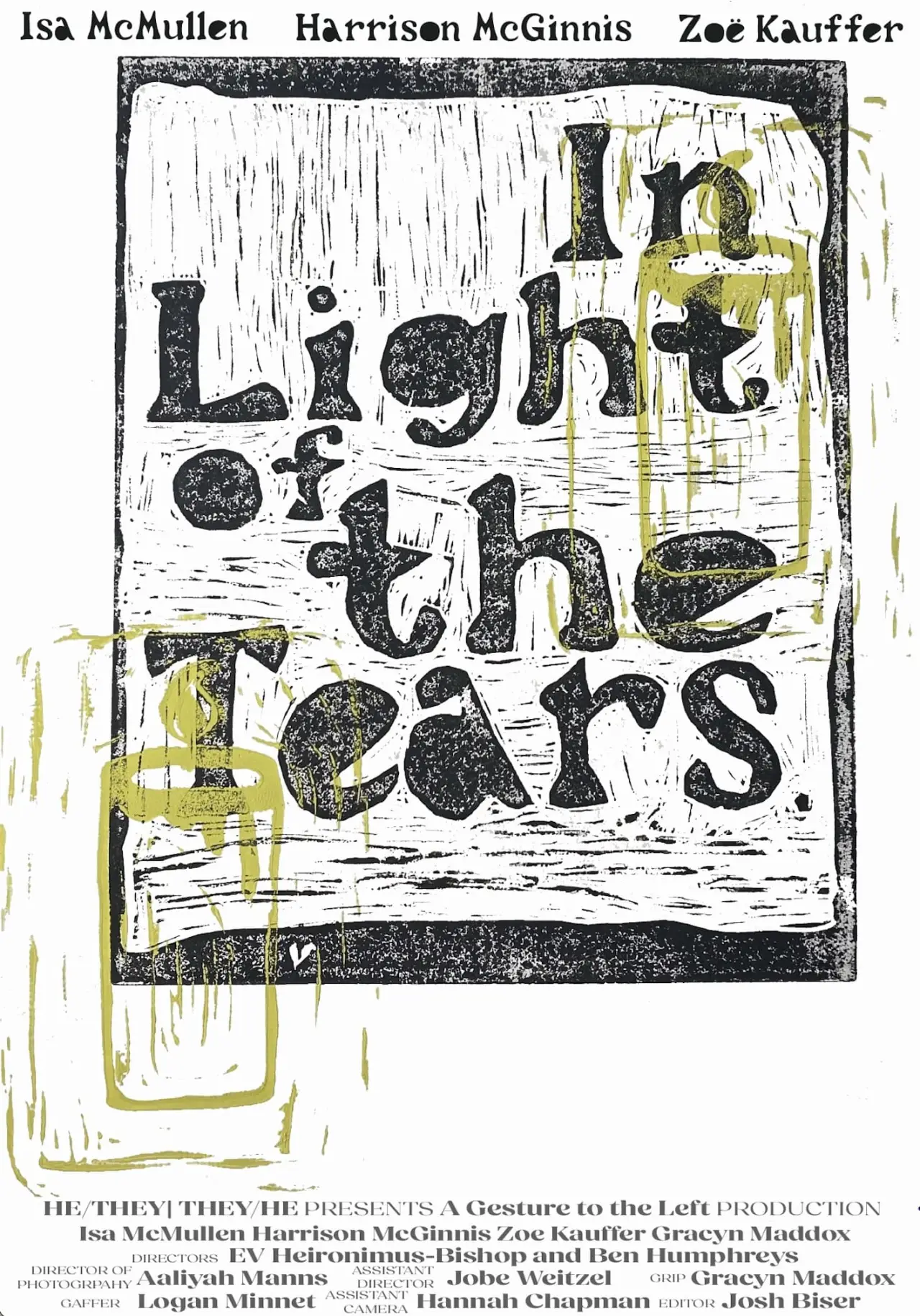 Movie poster "In Light of the Tears"