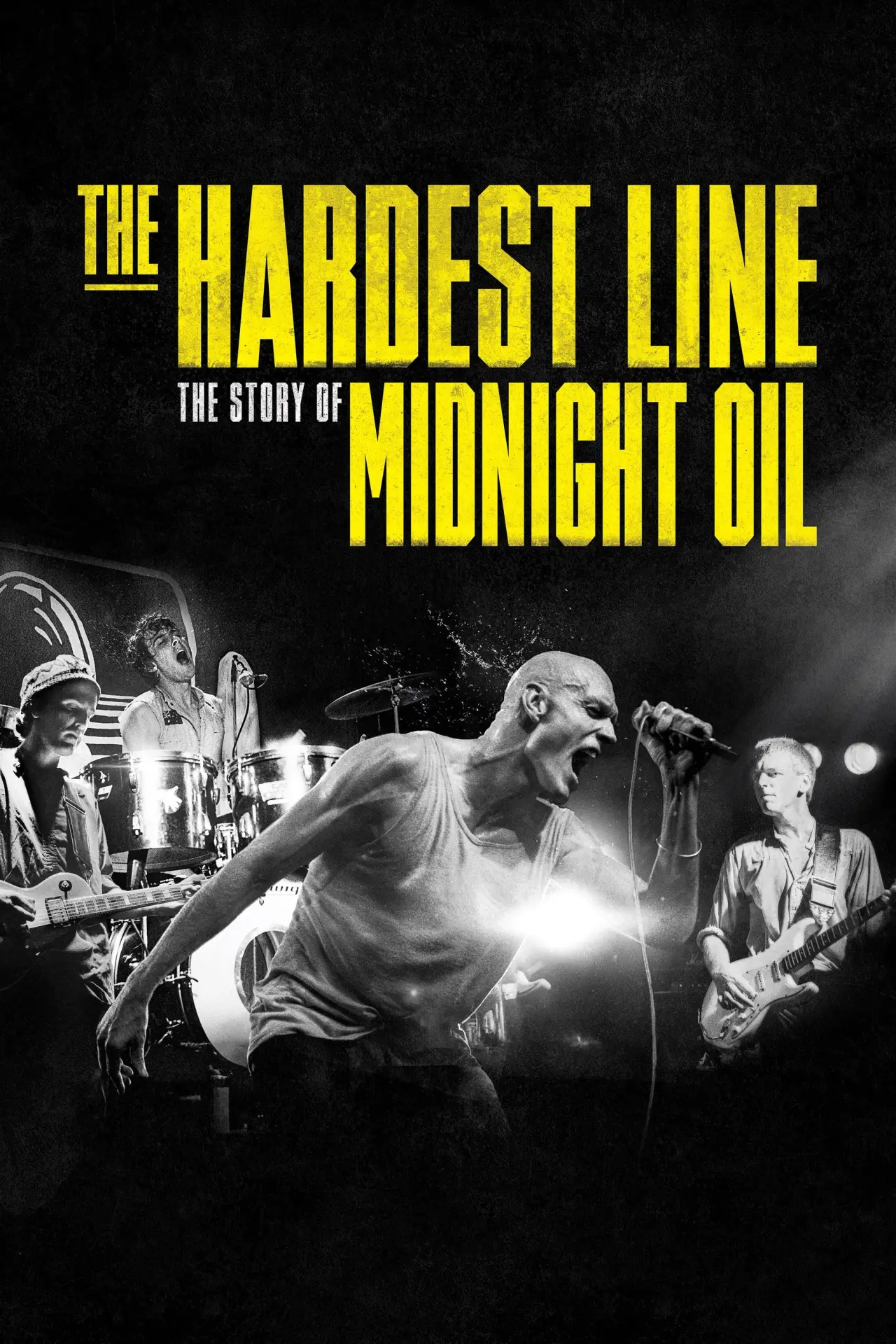 Movie poster "Midnight Oil: The Hardest Line"