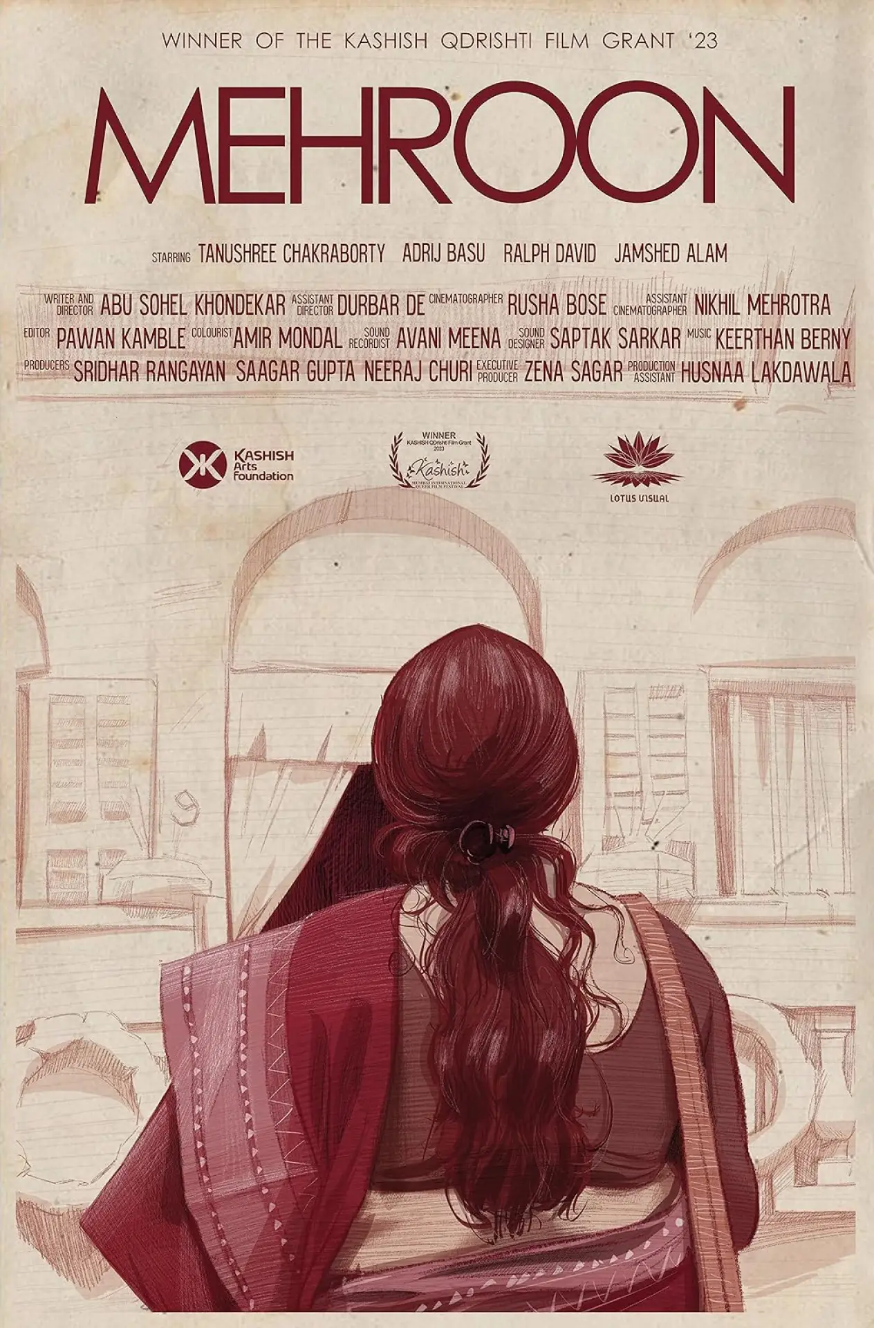 Movie poster "Mehroon"
