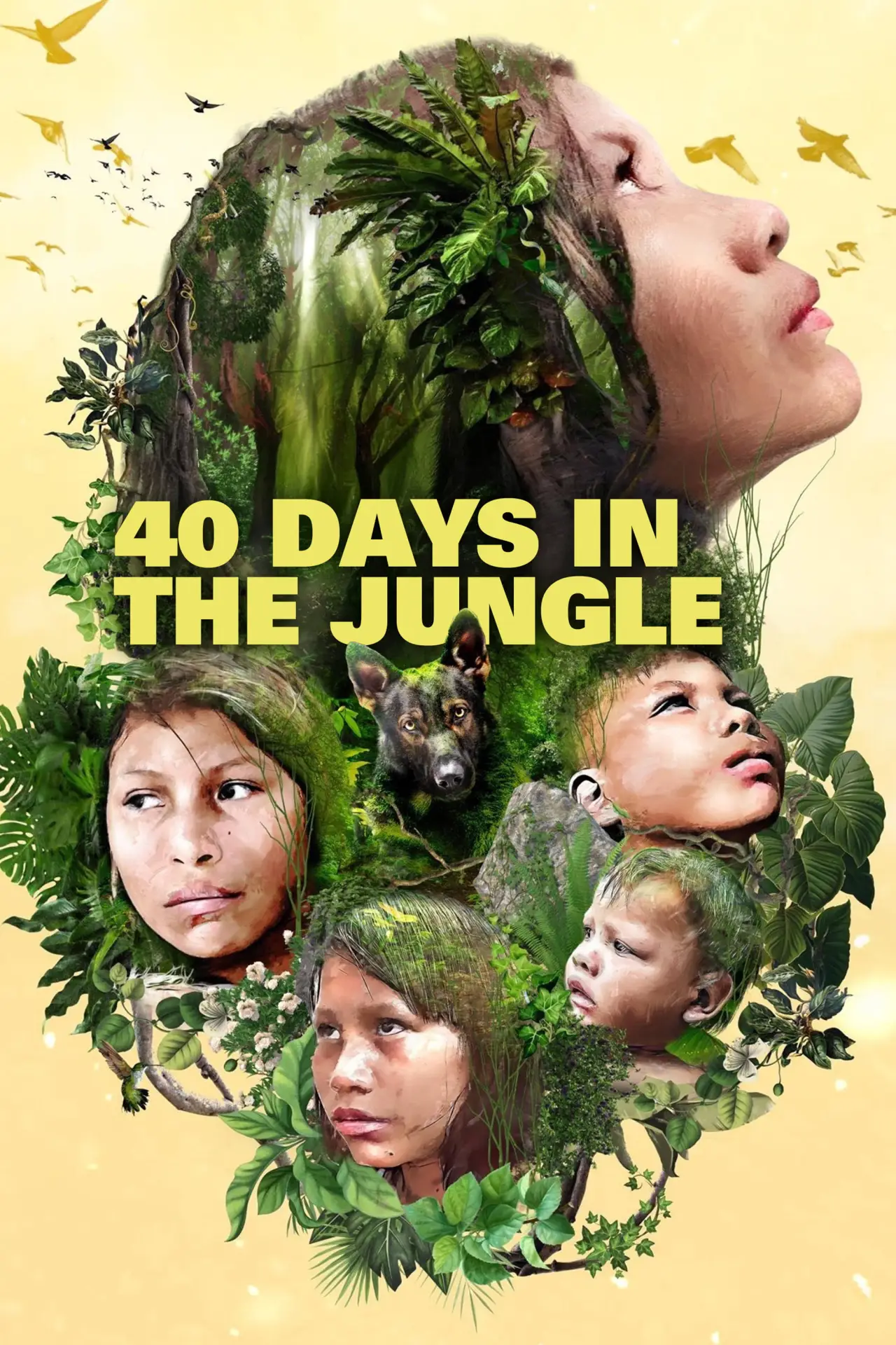 Movie poster "40 Days Lost in the Jungle"