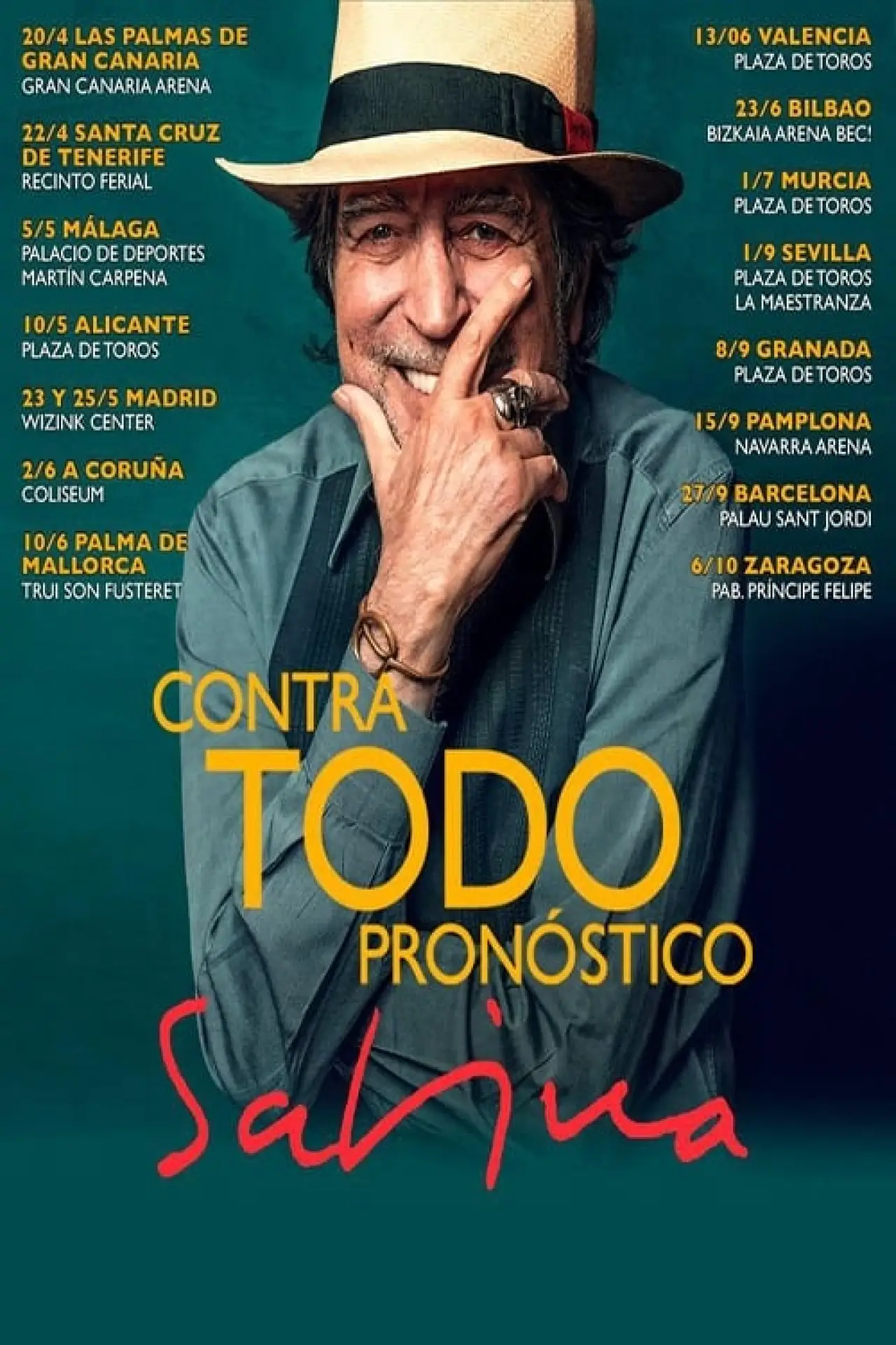 Movie poster "Joaquín Sabina: Contra todo pronóstico"