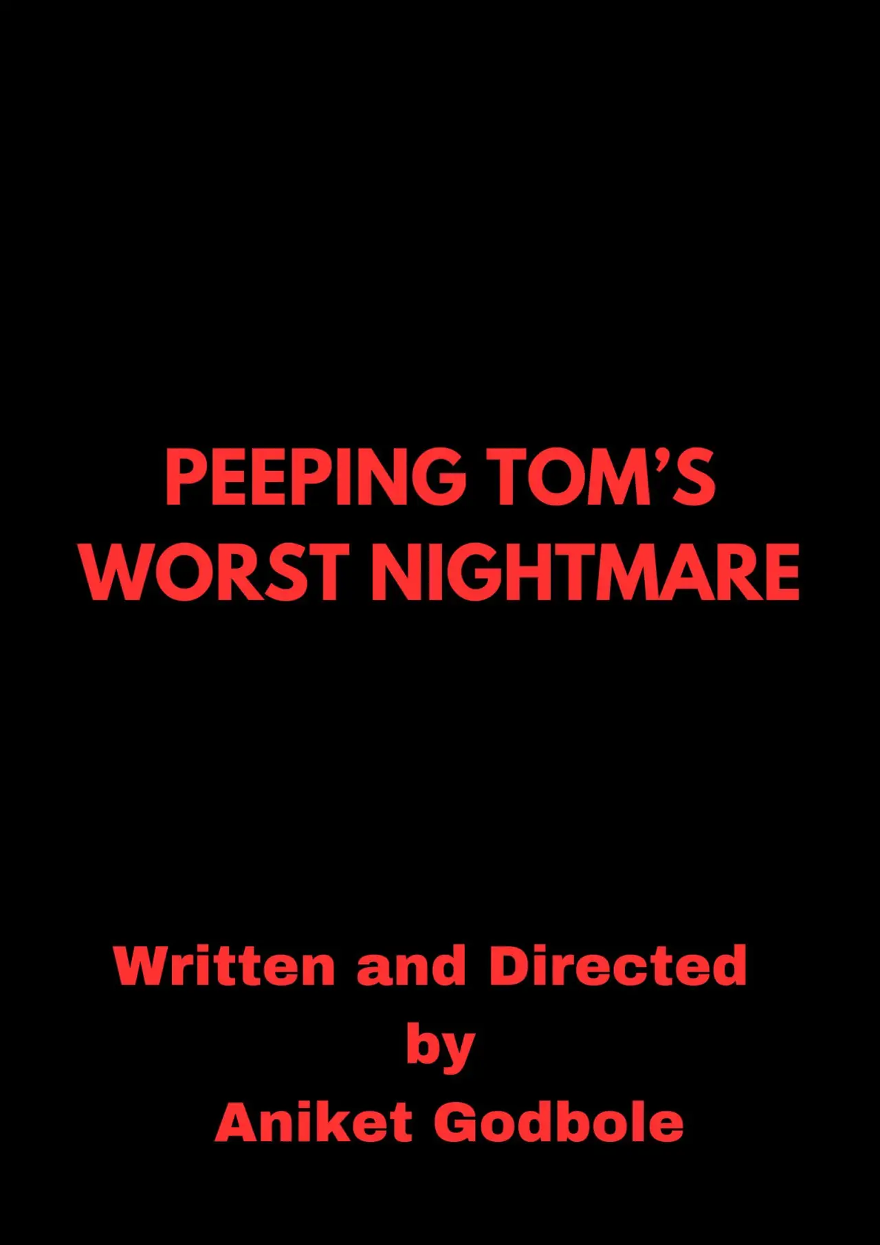 Movie poster "Peeping Tom