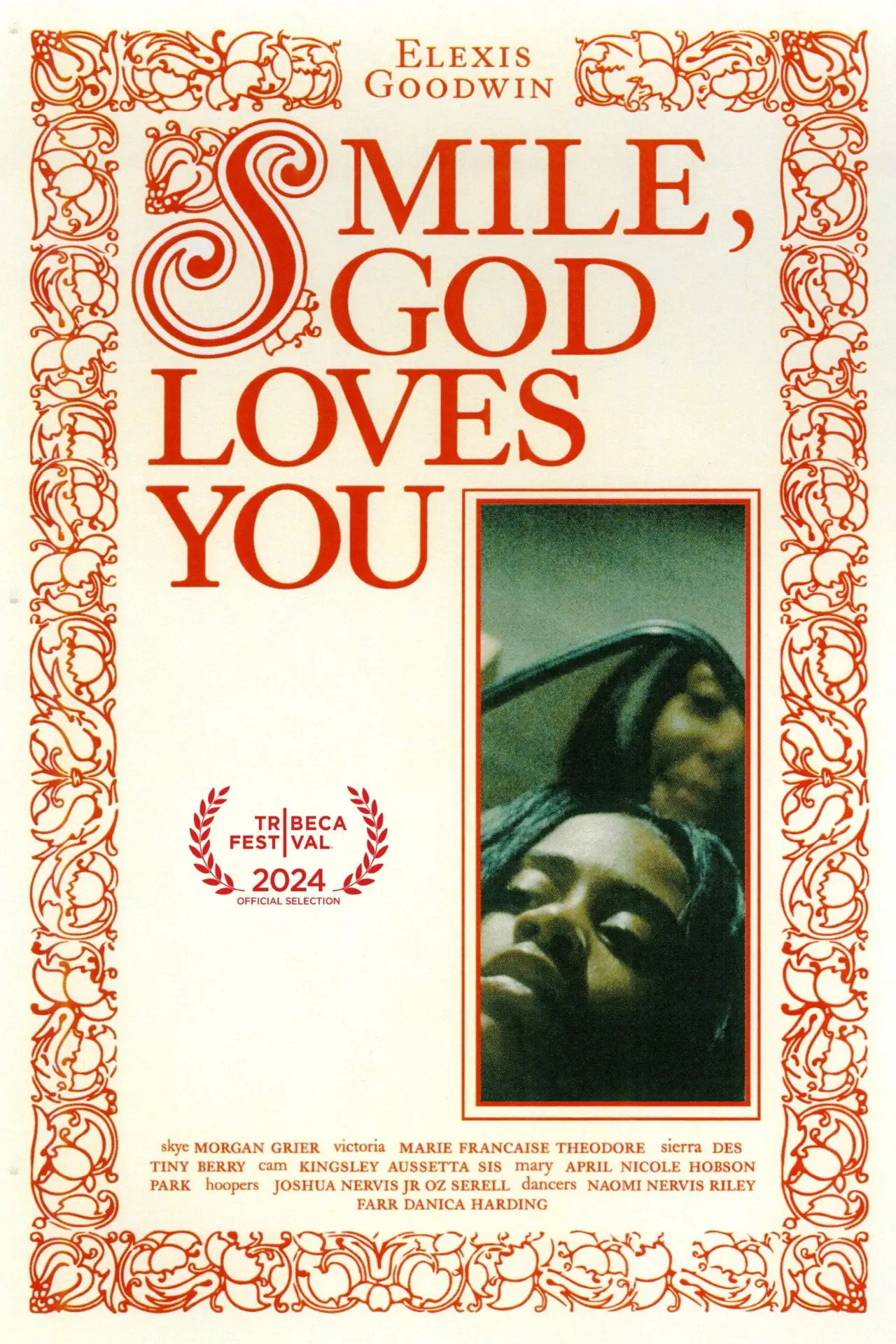 Movie poster "Smile, God Loves You."