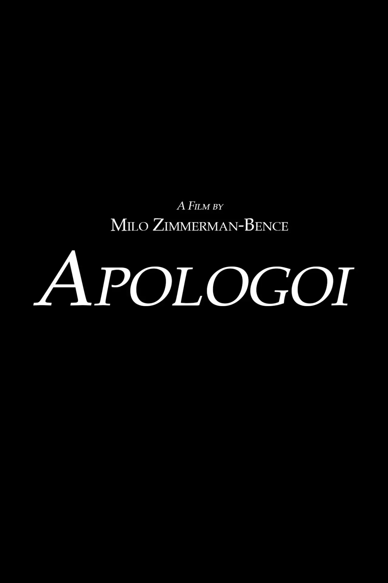 Movie poster "Apologoi"
