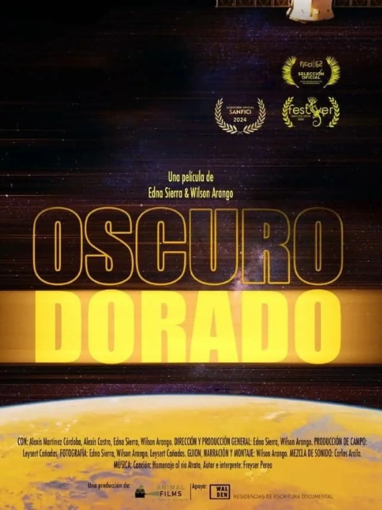 Movie poster "Oscuro Dorado"