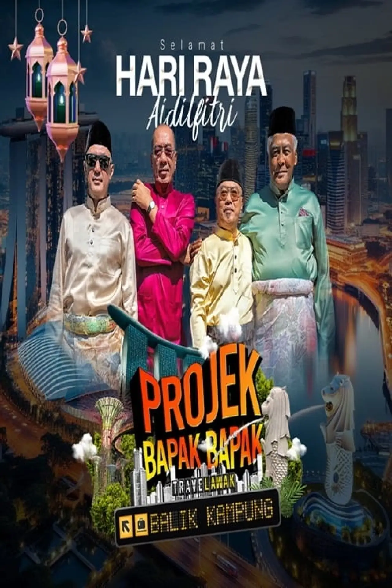 Movie poster "Travelawak: Projek Bapak Bapak Balik Kampung"
