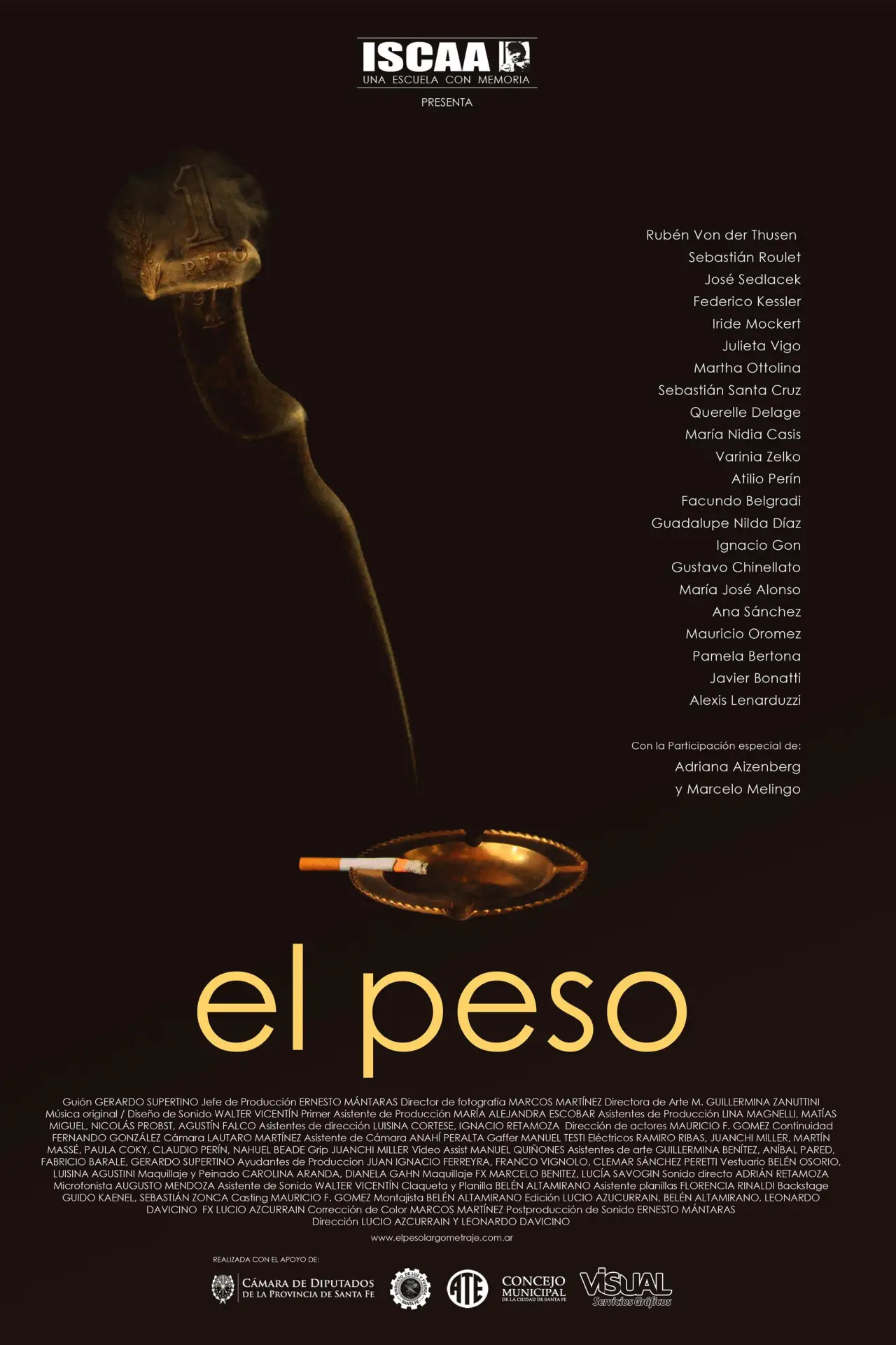 Movie poster "El peso"
