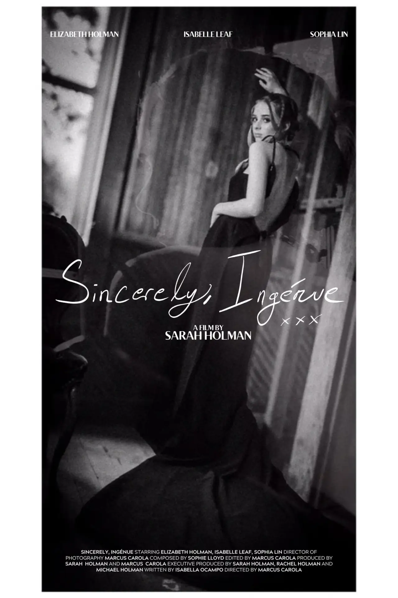 Movie poster "Sincerely, Ingénue"