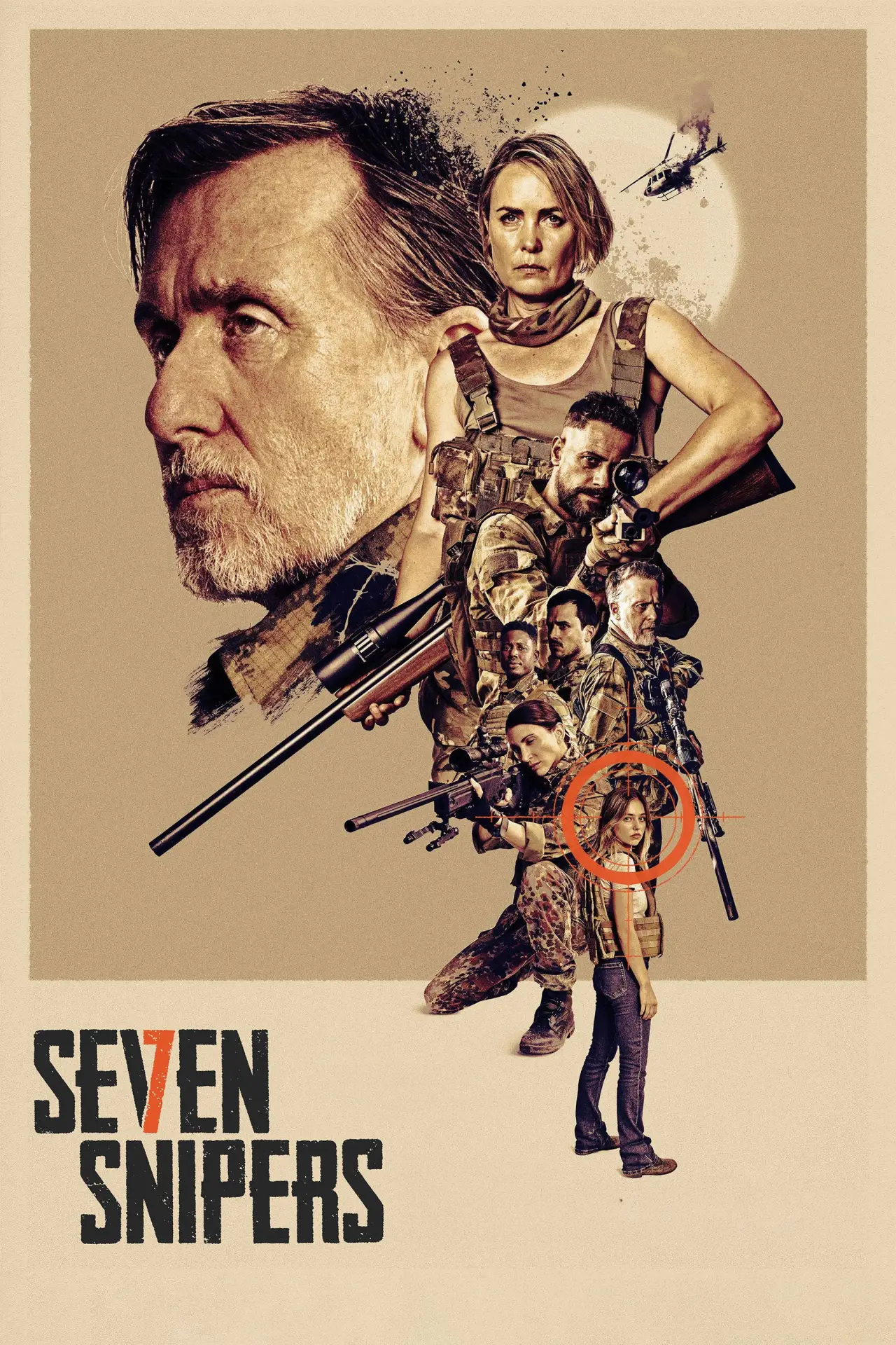 Movie poster "Seven Snipers"