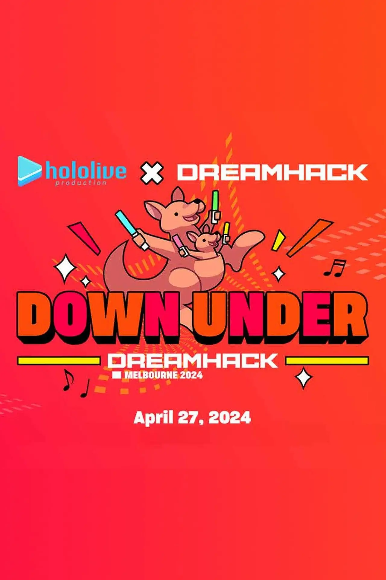 Movie poster "hololive production x DreamHack Melbourne 2024: Down Under"