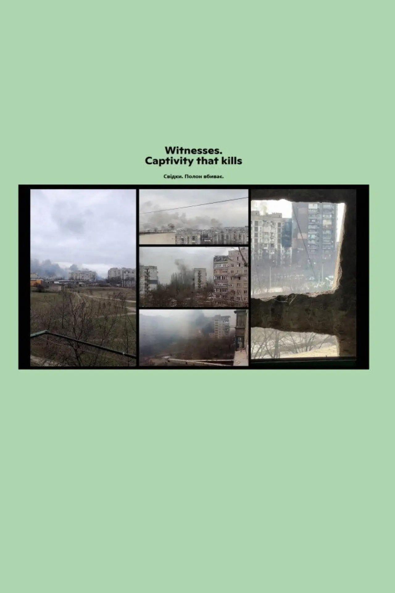 Movie poster "Witnesses. Captivity That Kills"