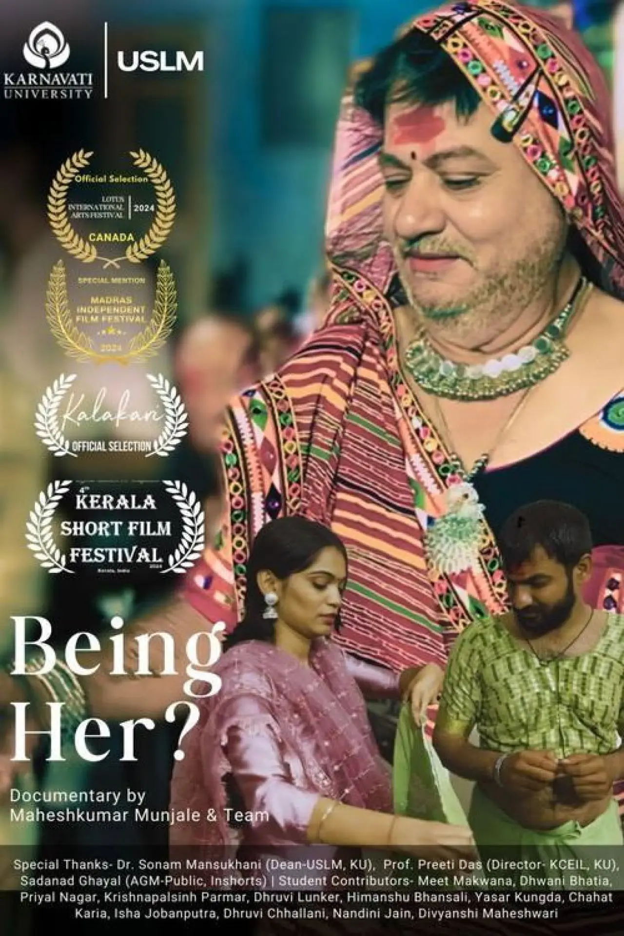 Movie poster "Being Her?"