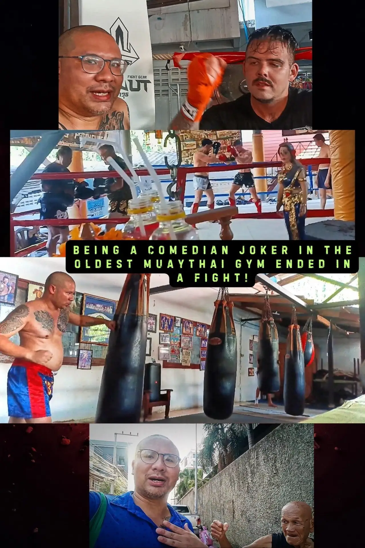 Movie poster "Being a Comedian Joker in the Oldest Muaythai Gym ended in a Fight!"