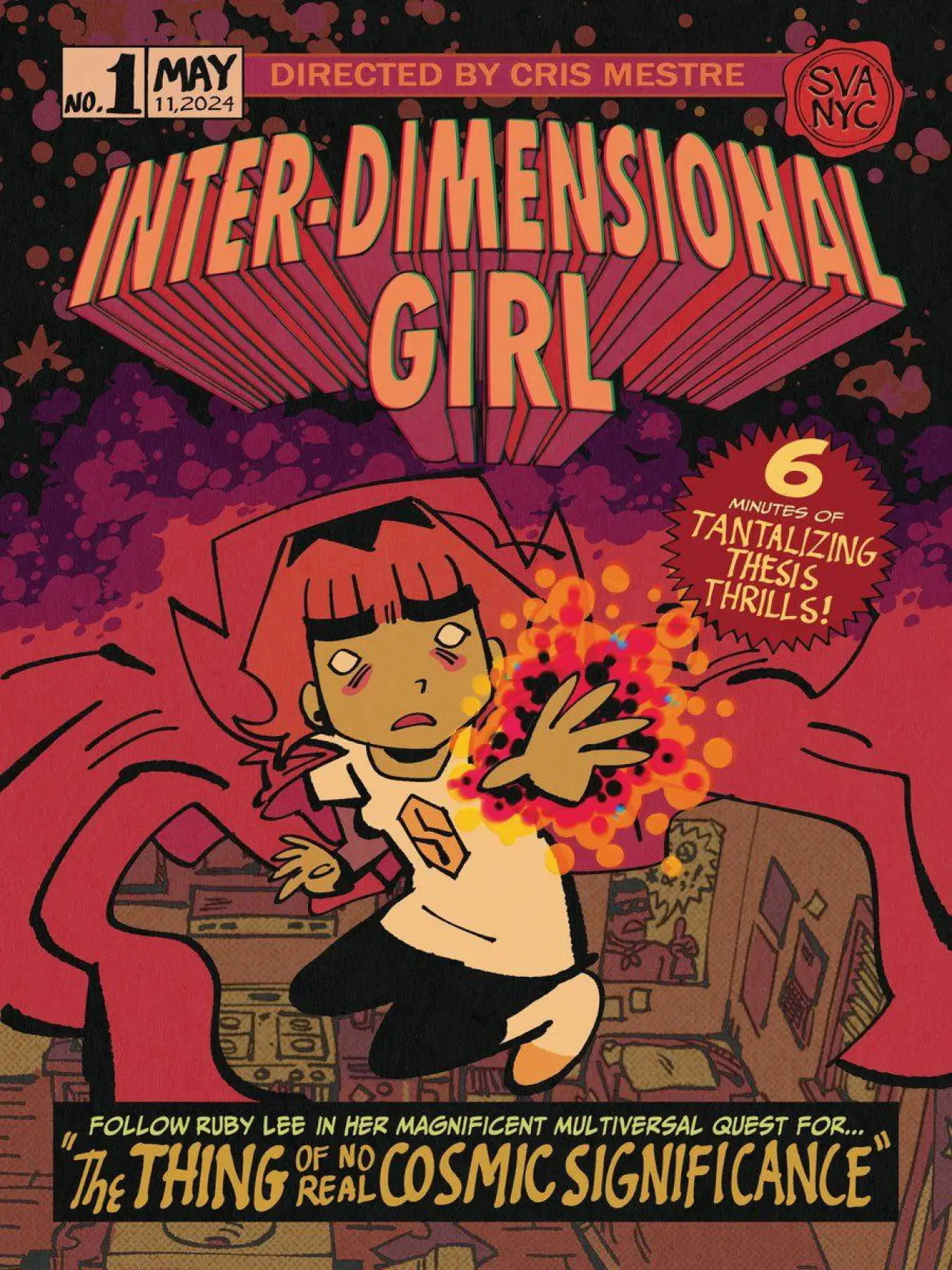 Movie poster "Inter-Dimensional Girl & The Thing of No Real Cosmic Significance!"