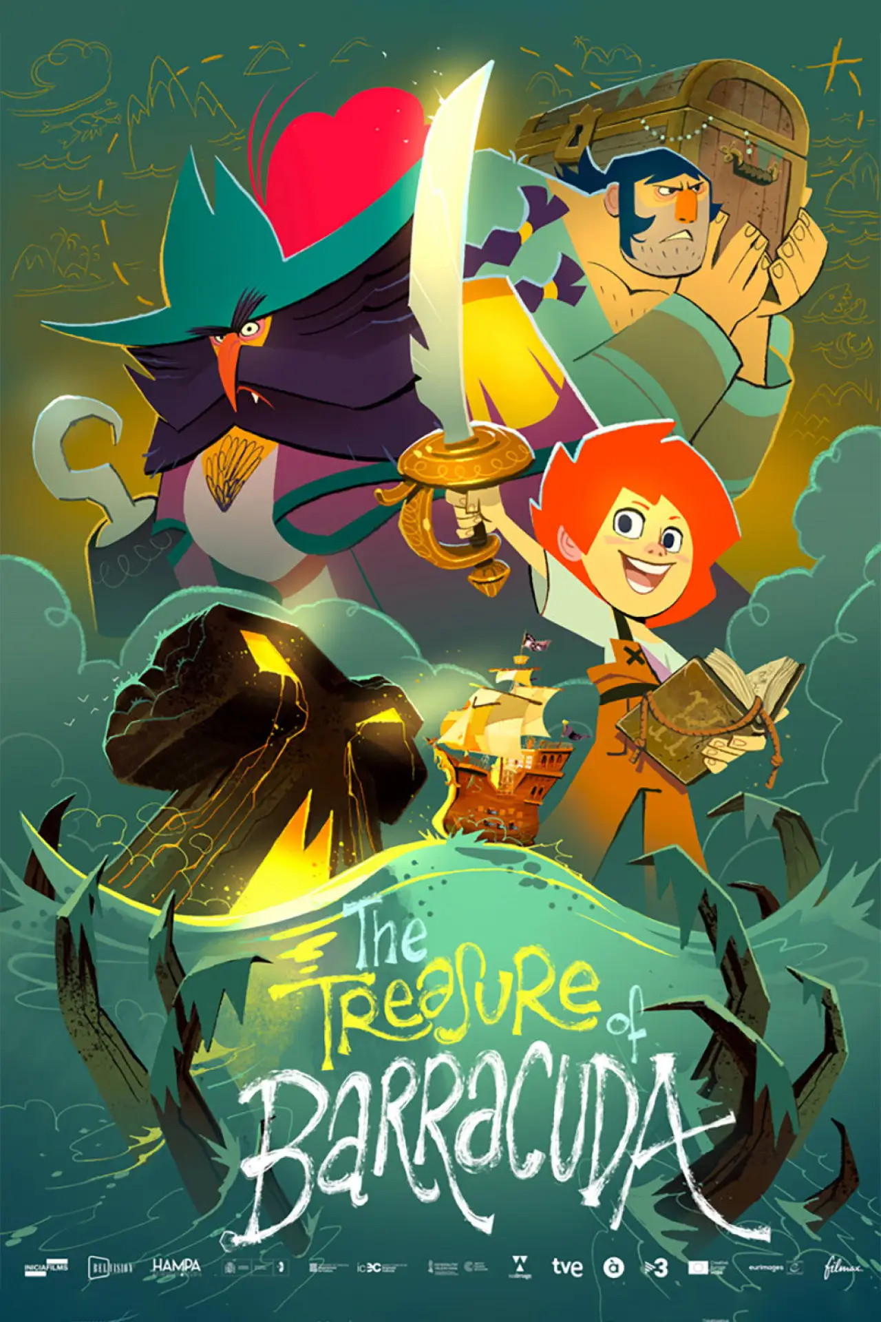 Movie poster "The Treasure of Barracuda"
