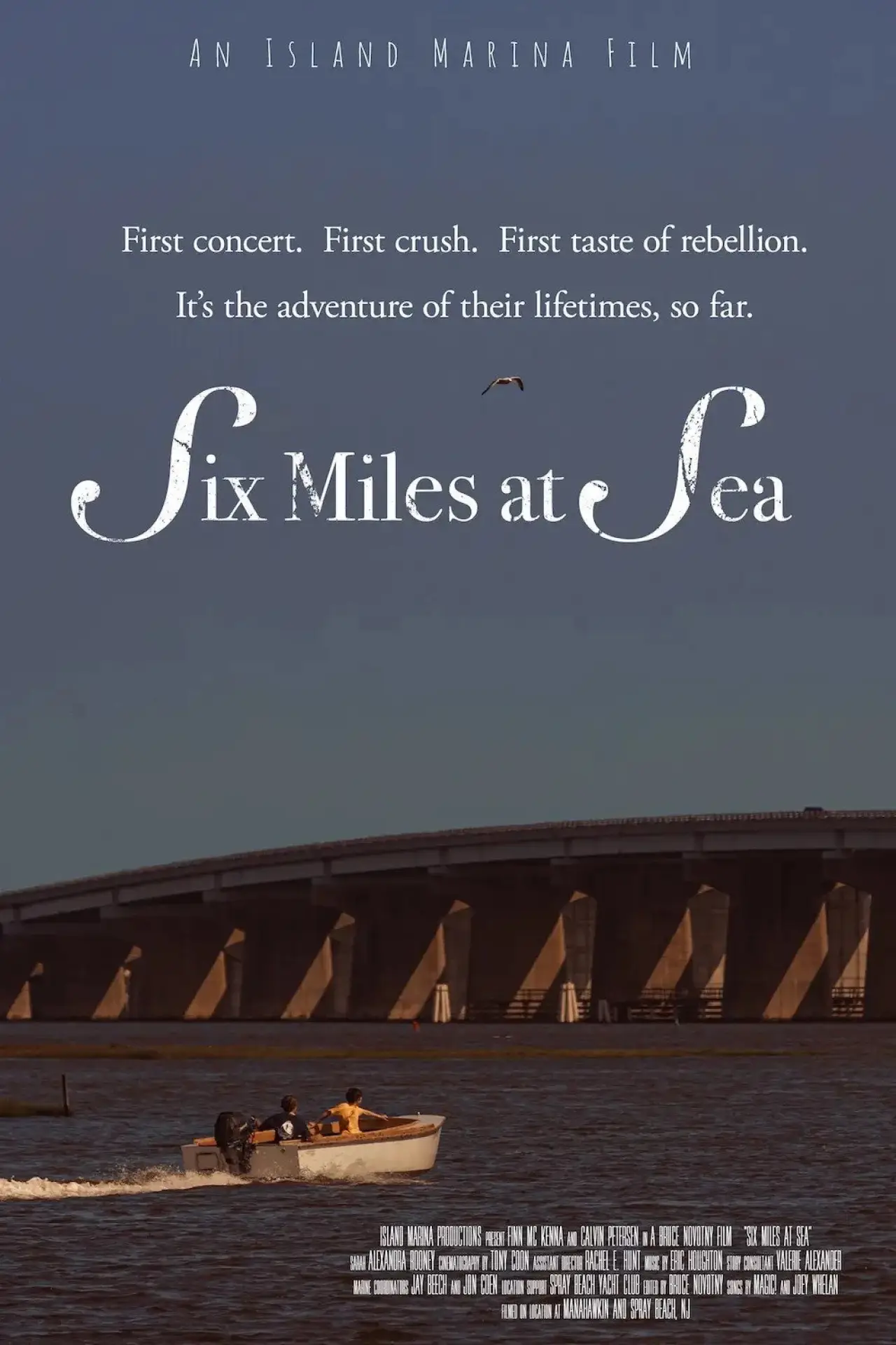 Movie poster "Six Miles at Sea"