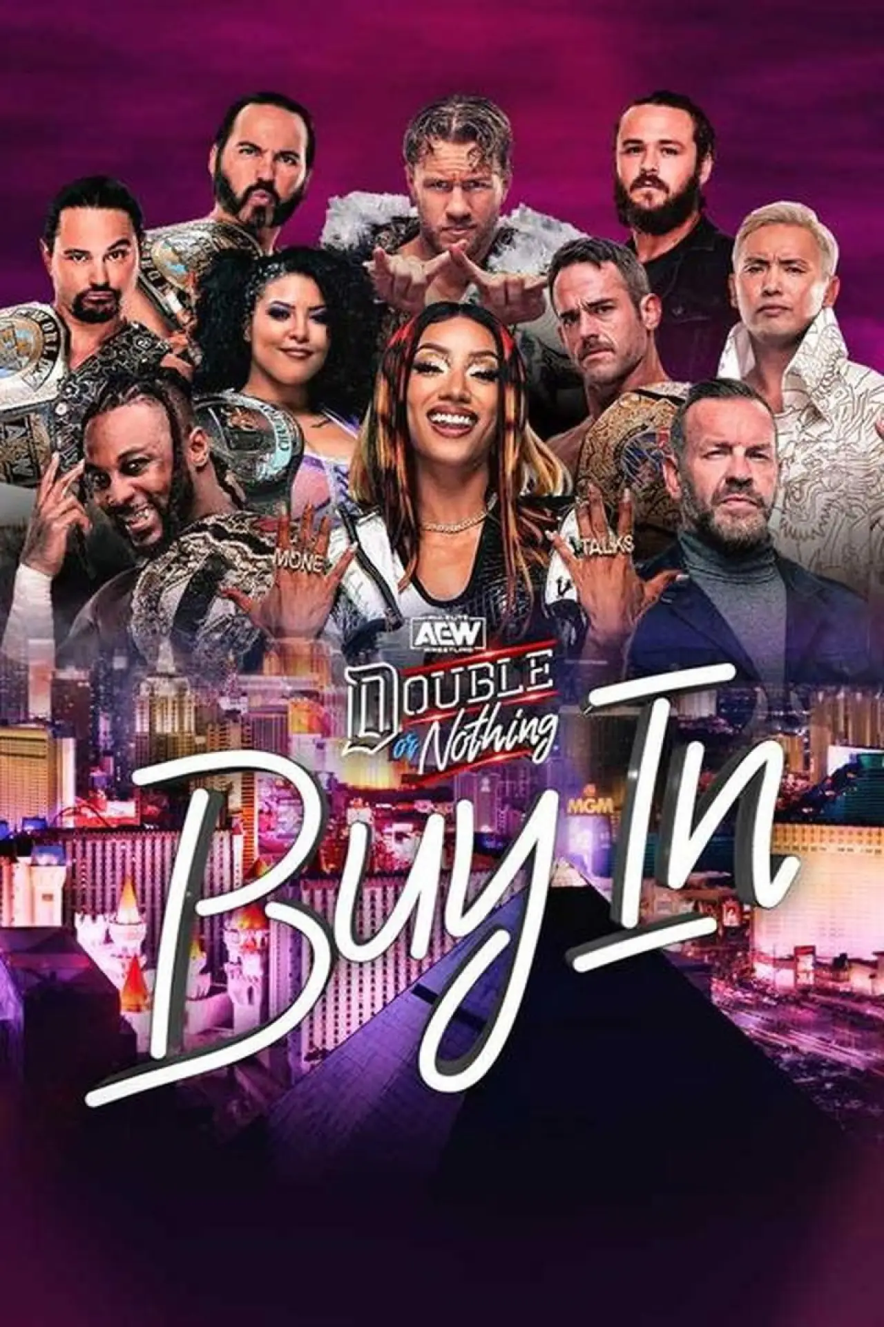 Movie poster "AEW Double or Nothing: The Buy In"