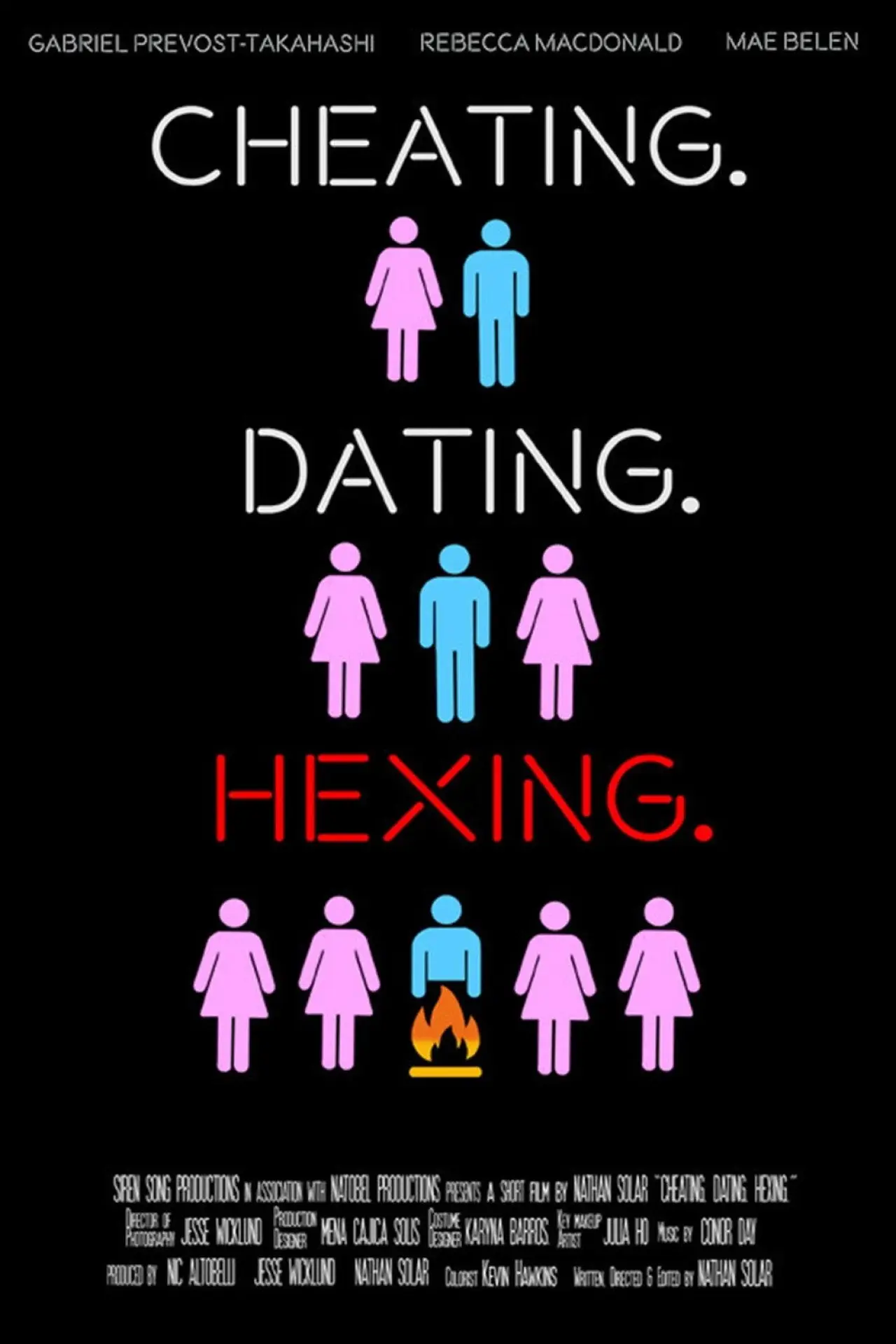 Movie poster "Cheating. Dating. Hexing."