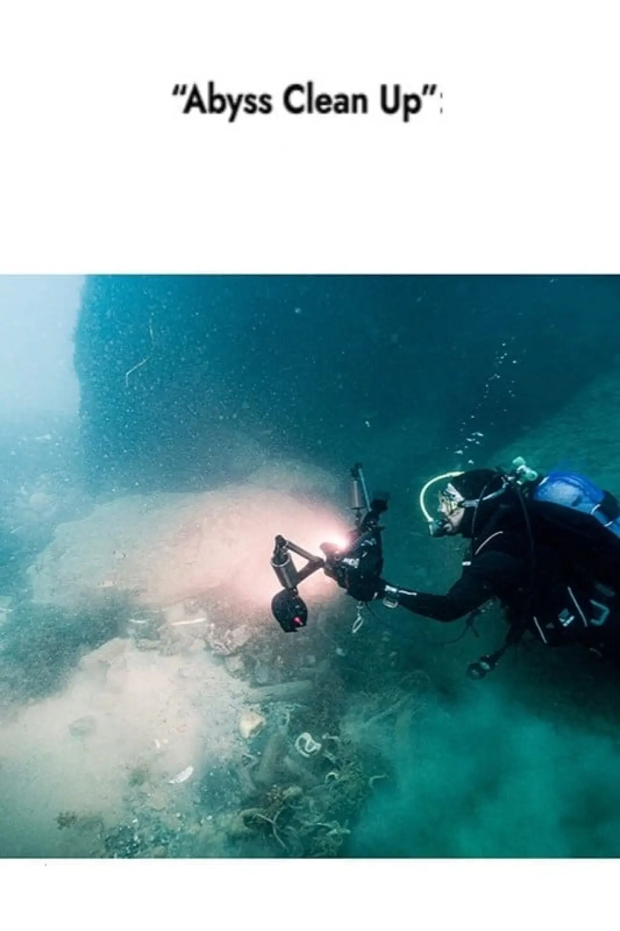 Movie poster "Abyss clean up"