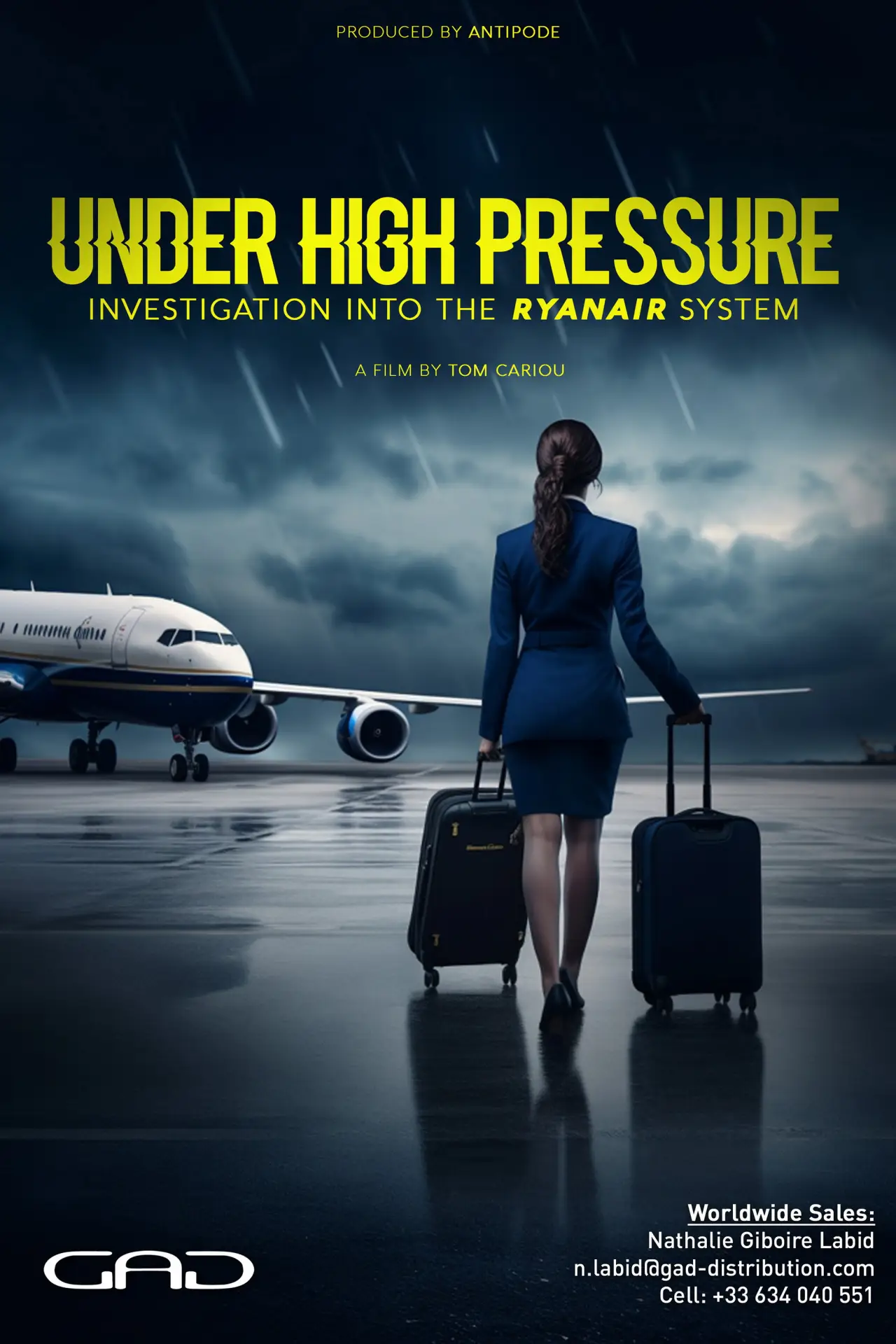 Movie poster "Under High Pressure: Investigation Into the Ryanair System"