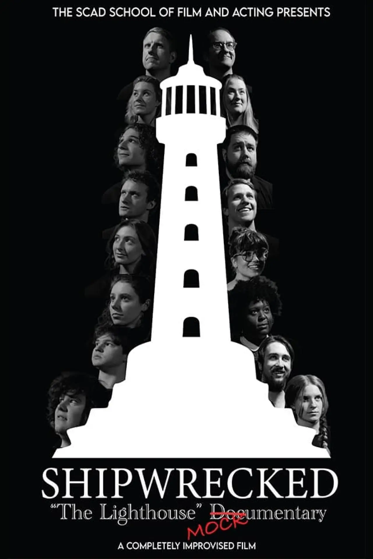 Movie poster "Shipwrecked: "The Lighthouse" Doc(Mock)umentary"