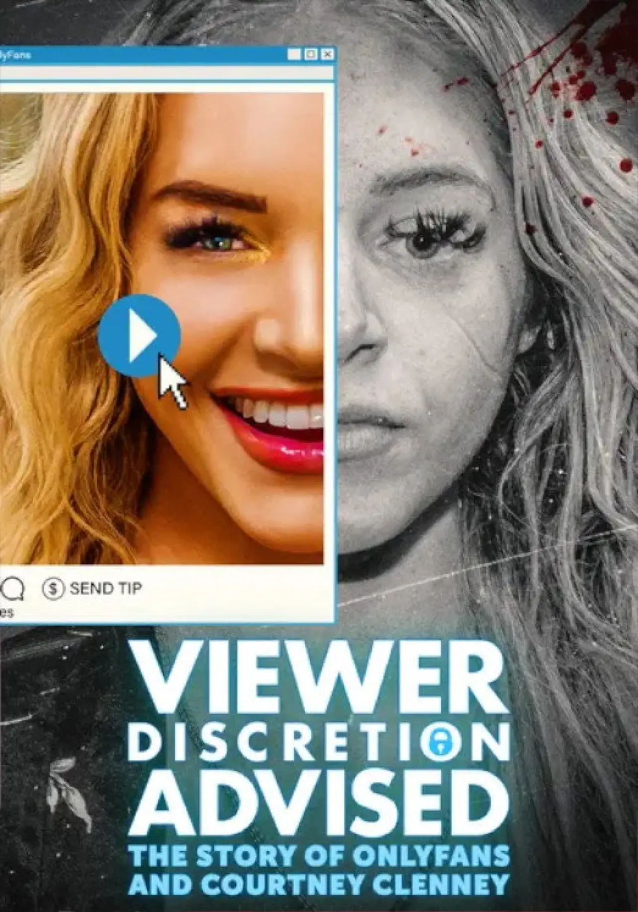 Movie poster "Viewer Discretion Advised: The Story of OnlyFans and Courtney Clenney"