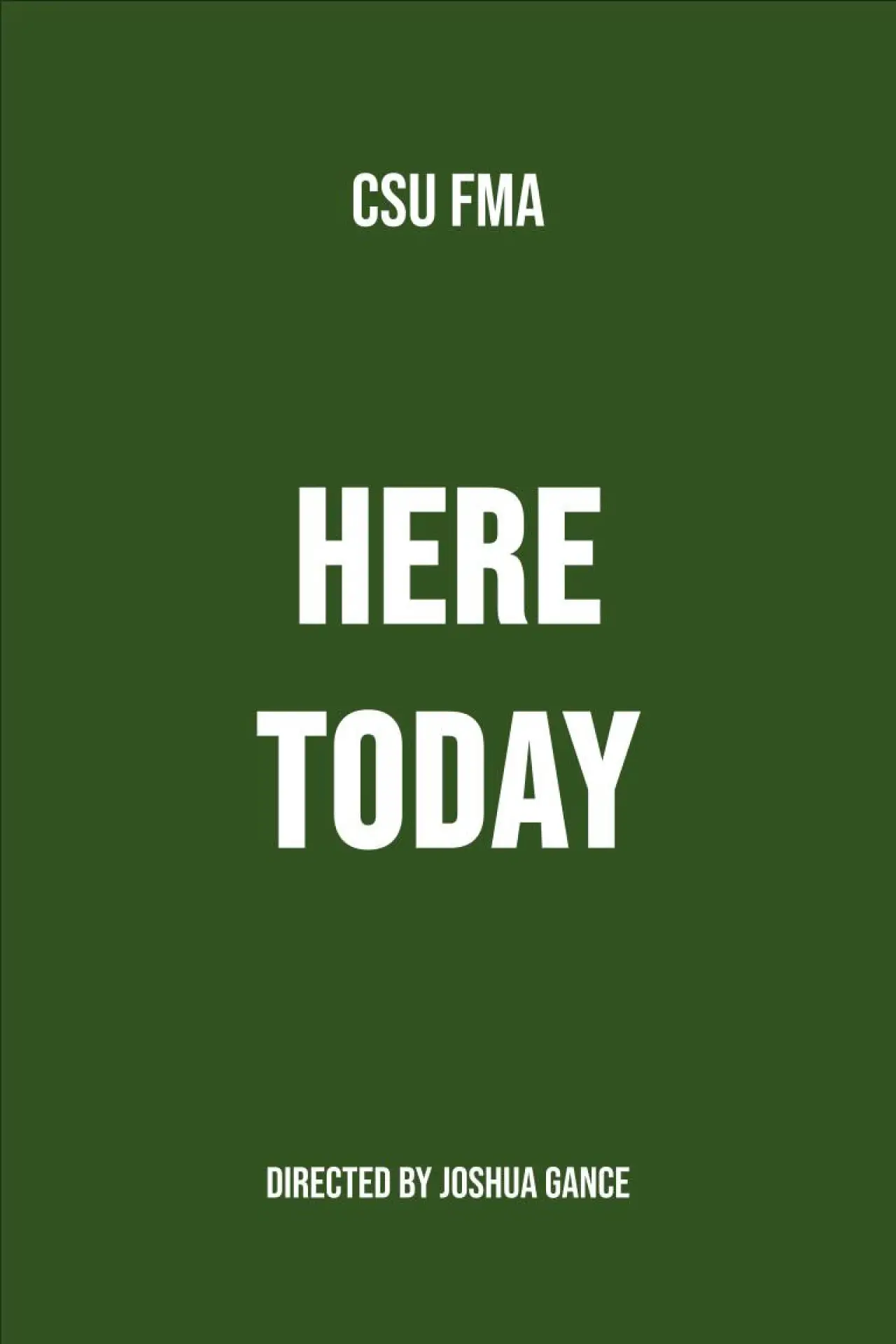 Movie poster "Here Today"