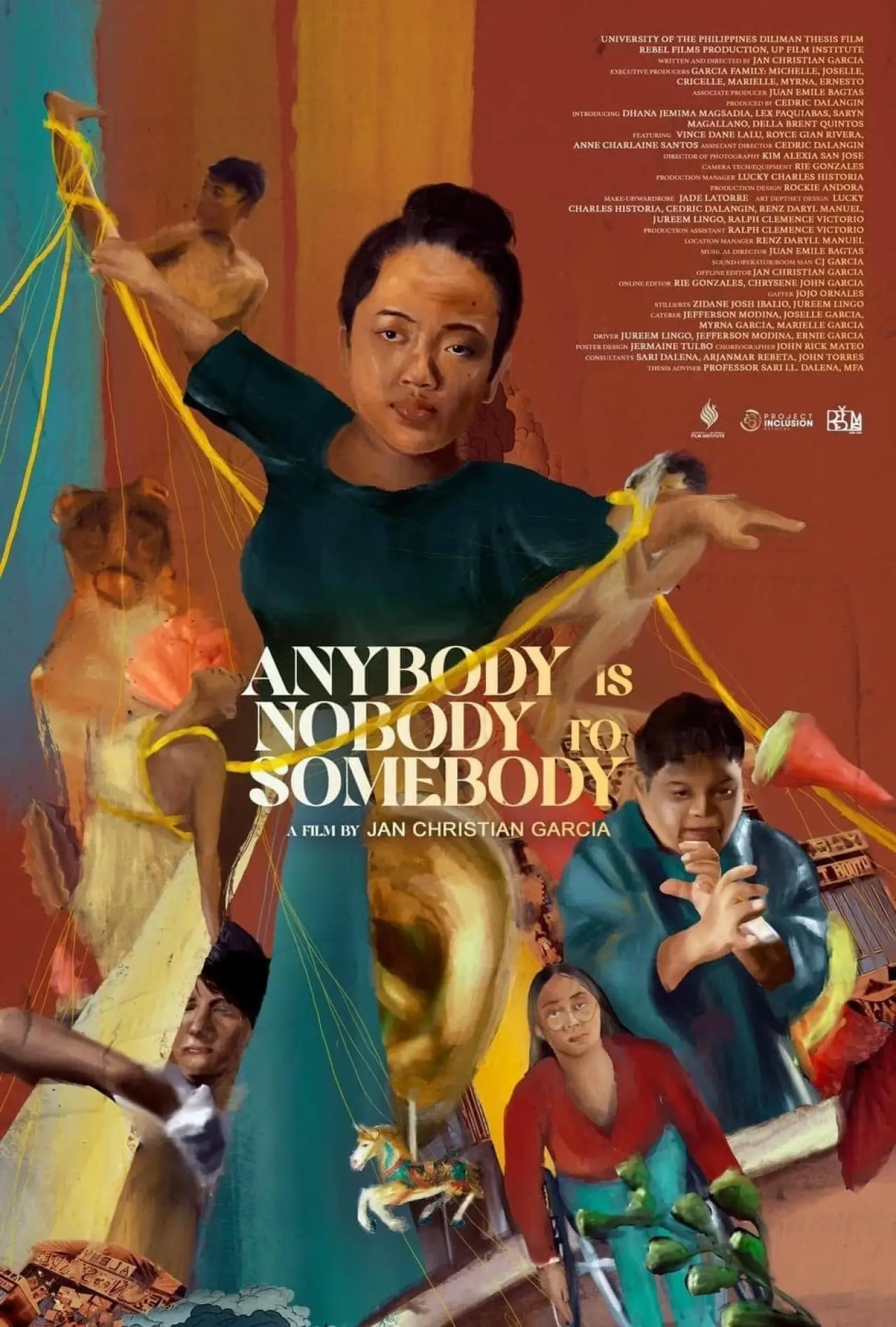 Movie poster "Anybody is Nobody to Somebody"