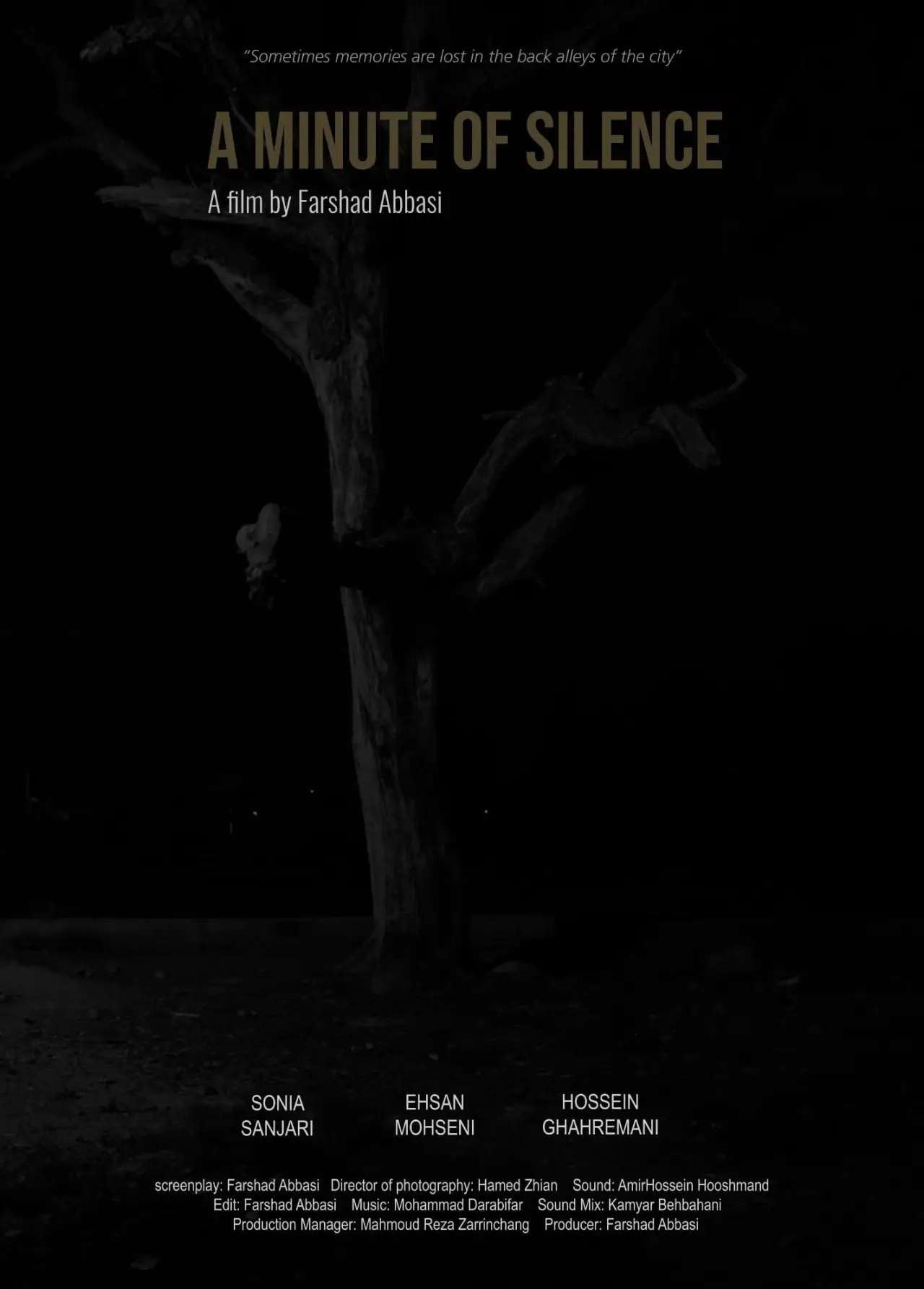 Movie poster "A Minute of Silence"