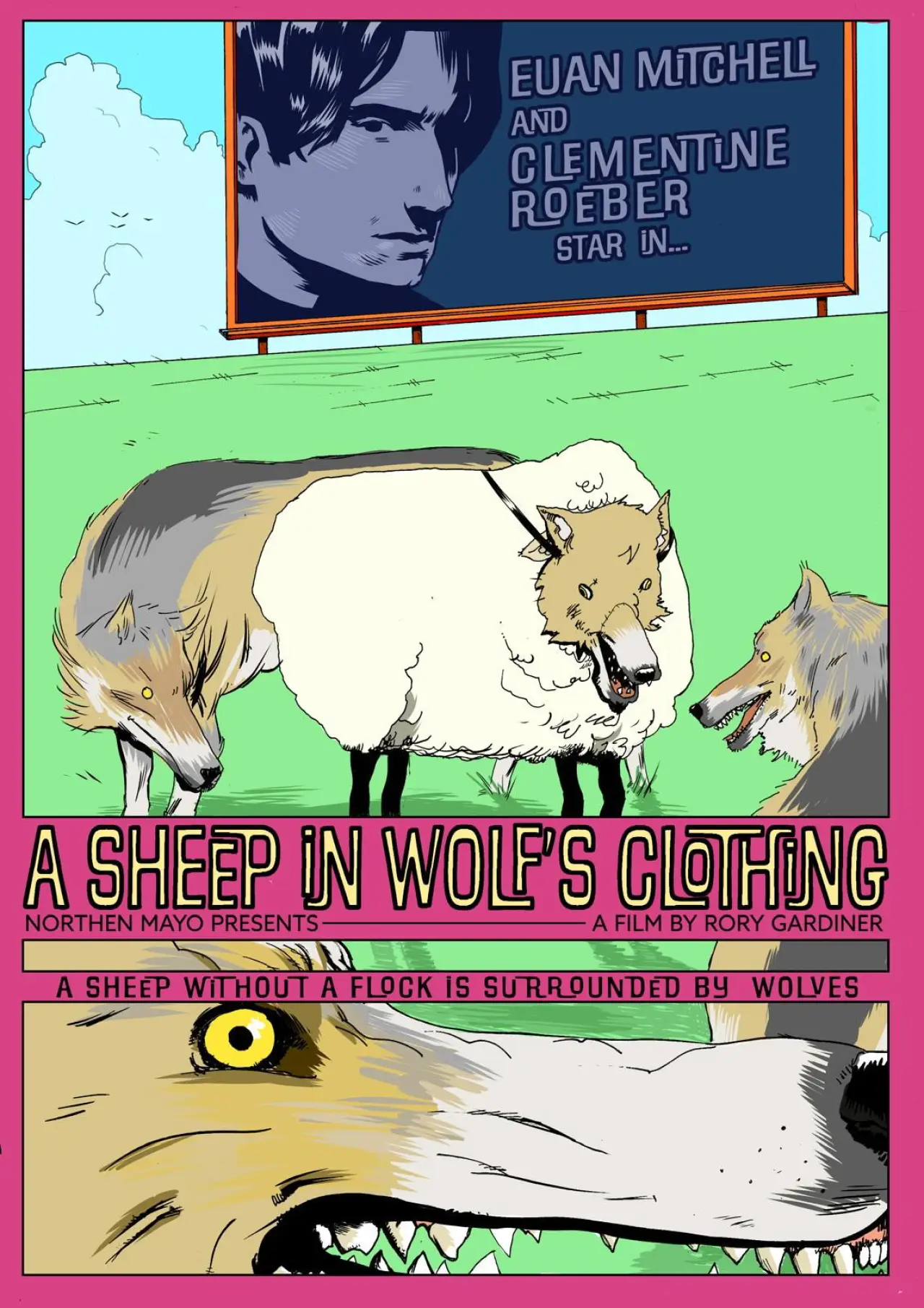 Movie poster "A Sheep in Wolf