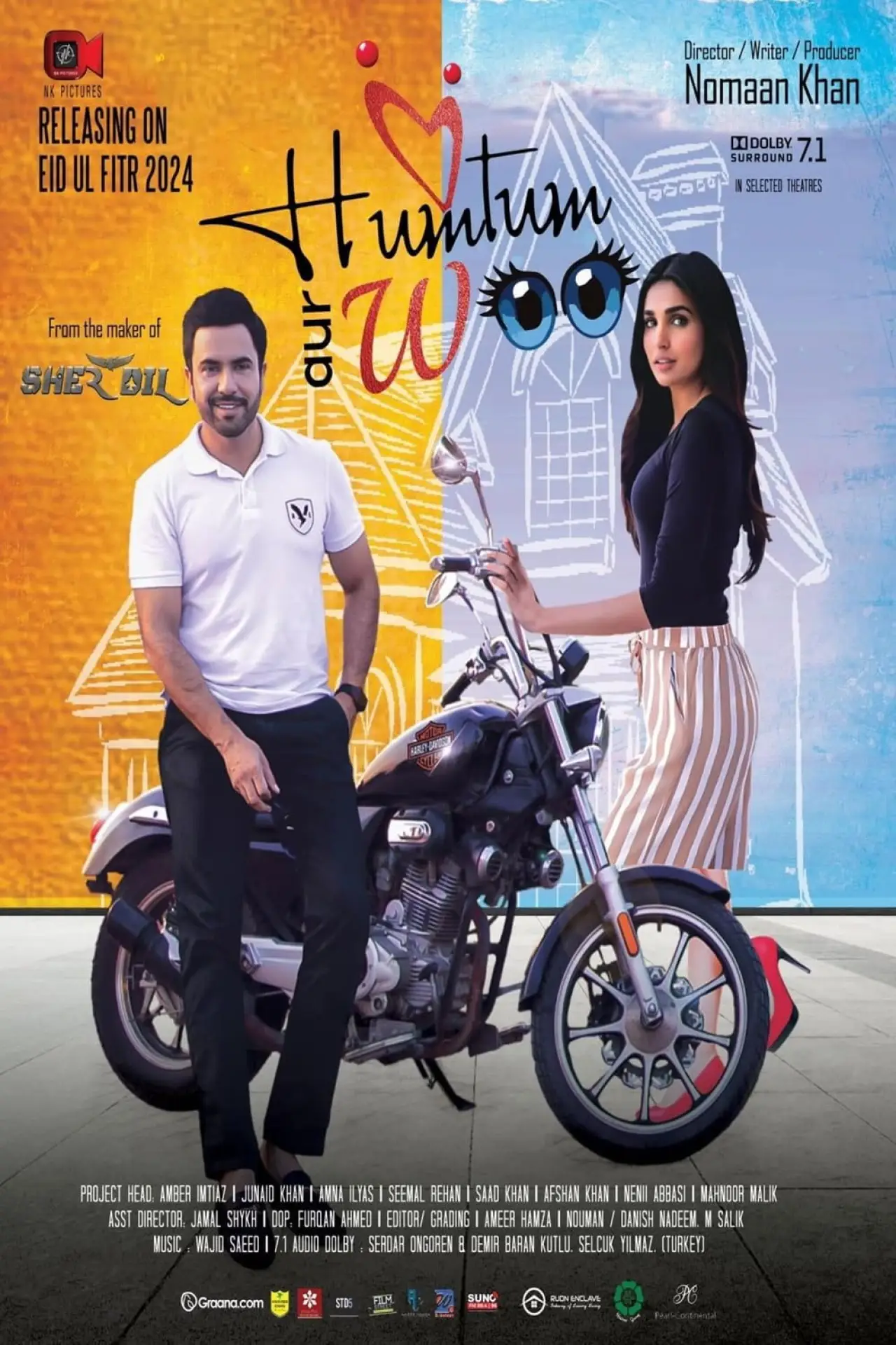 Movie poster "Hum Tum, aur Woo"