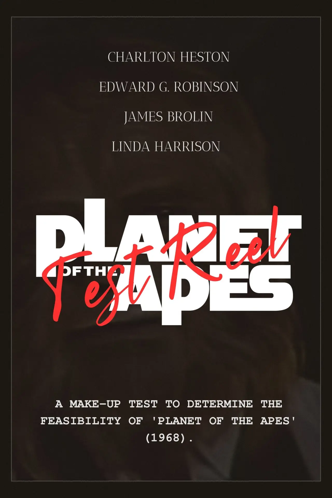 Movie poster "Planet of the Apes Test Reel"